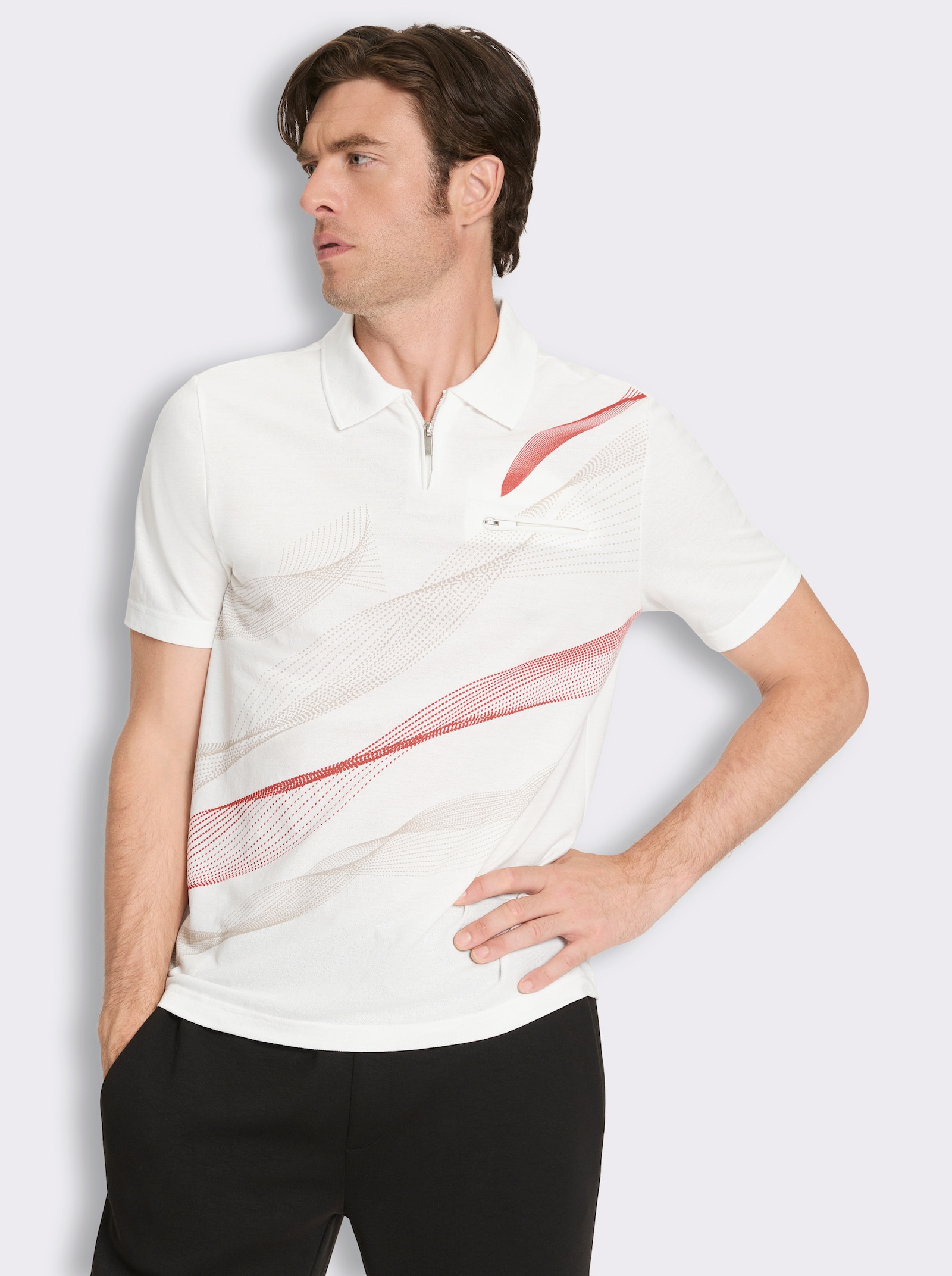 Catamaran Sports Funktionsshirt in Pikee-Qualität - ecru