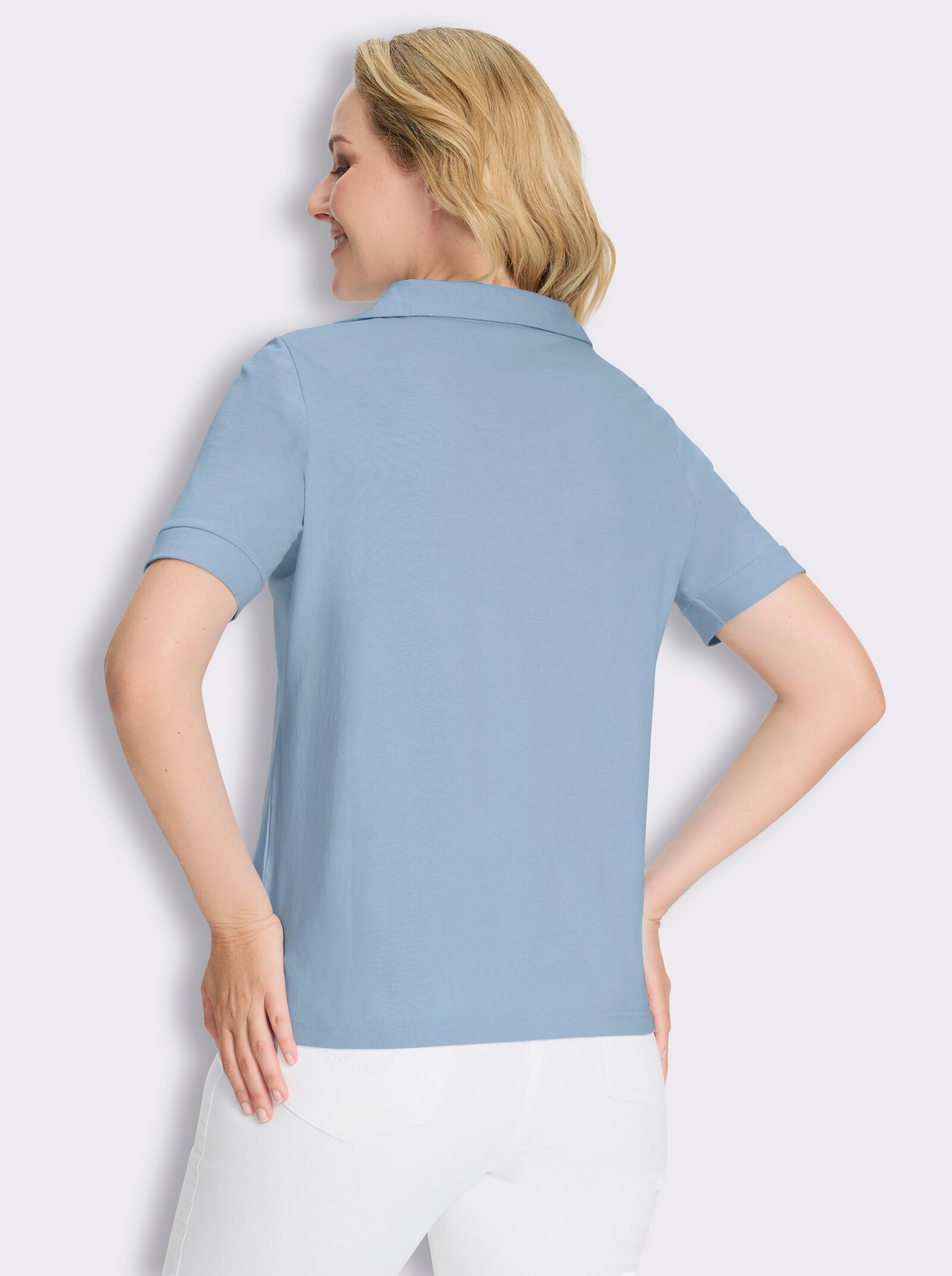 Poloshirt - eisblau