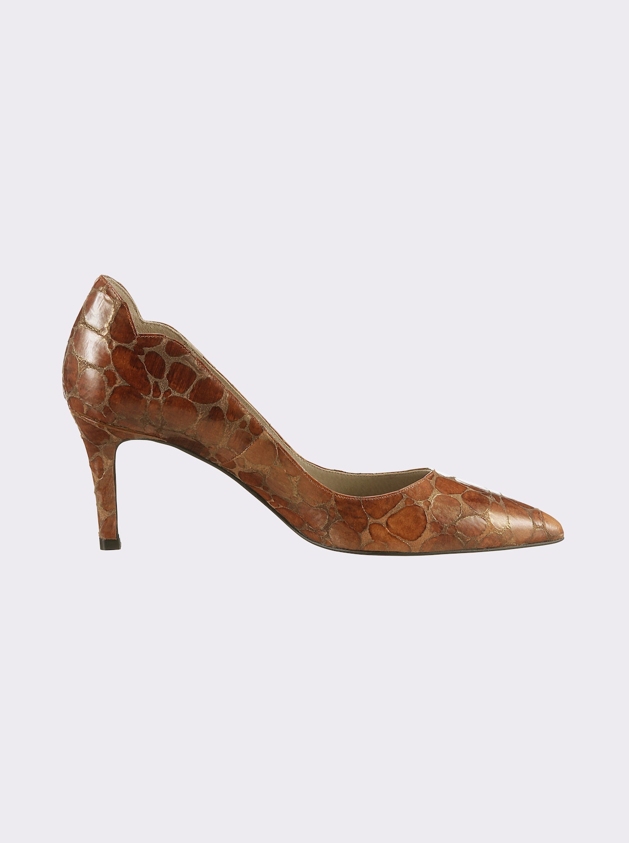 heine Pumps - cognac-geprägt