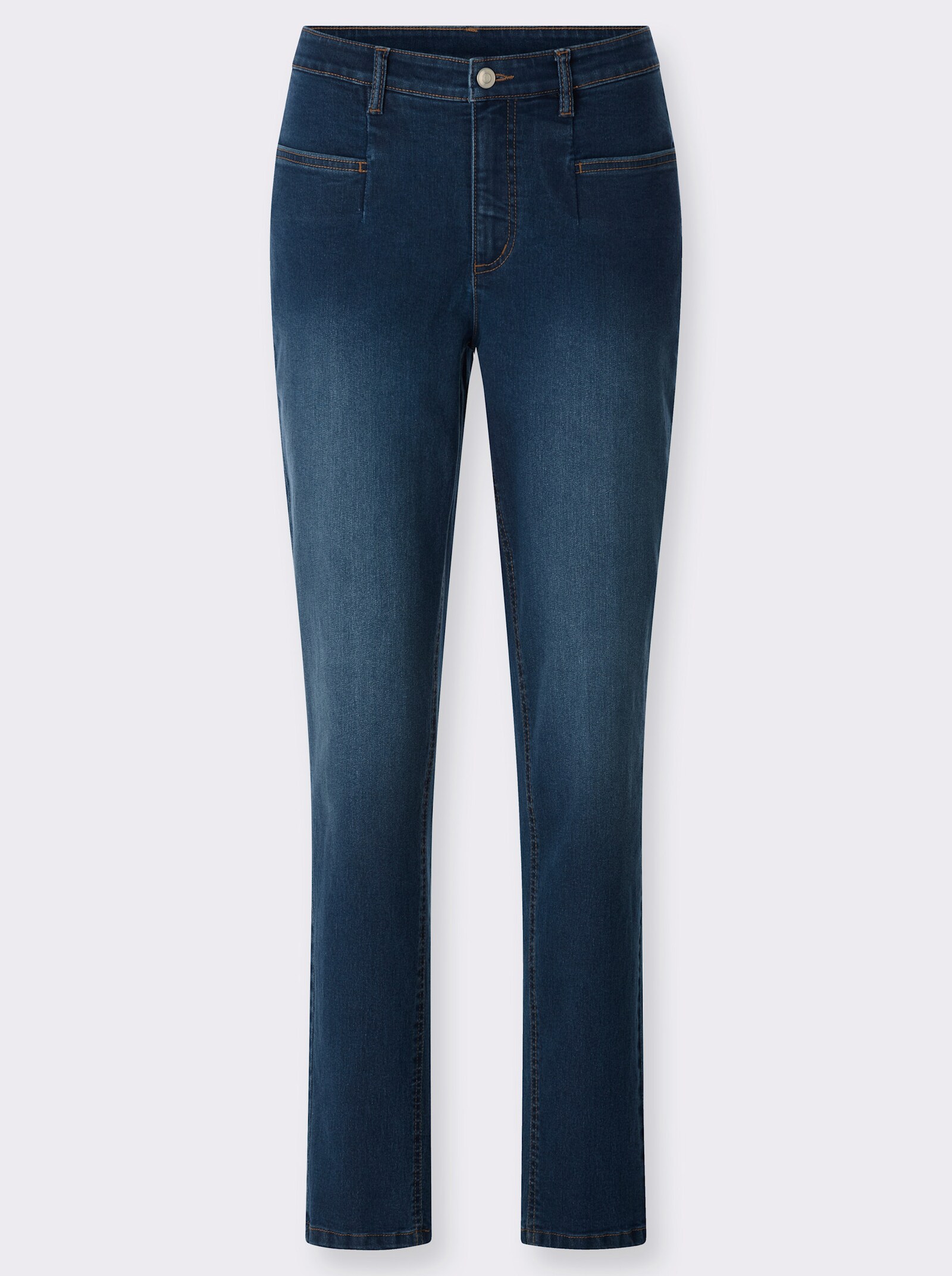 High-waist-Jeans im 4-Pocket-Stil - blue-stone-washed