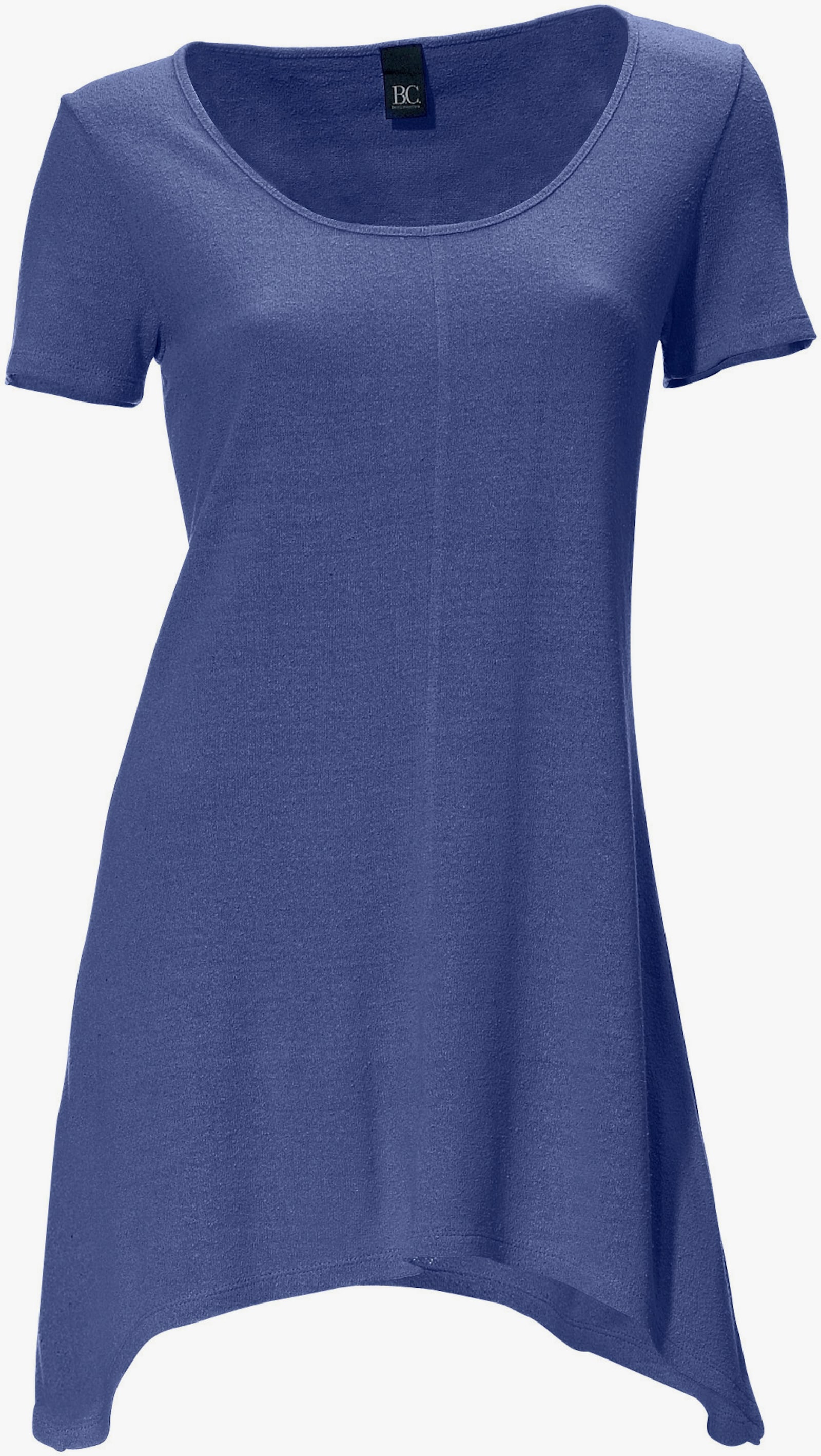 heine Longshirt aus Bourette-Seide - bleu