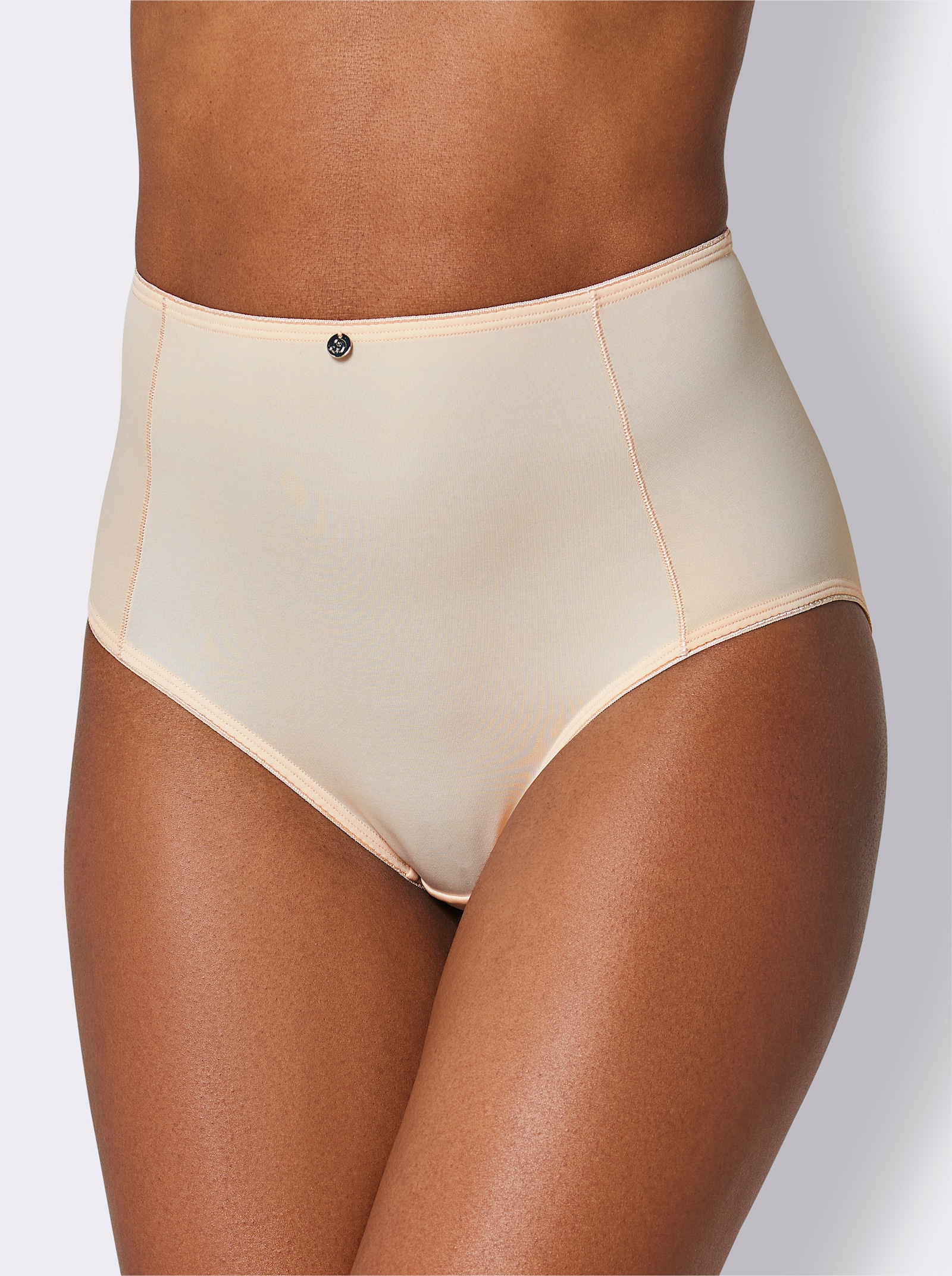 wäschepur Hüftslip mit leicht glänzender Naht - 2x elfenbein