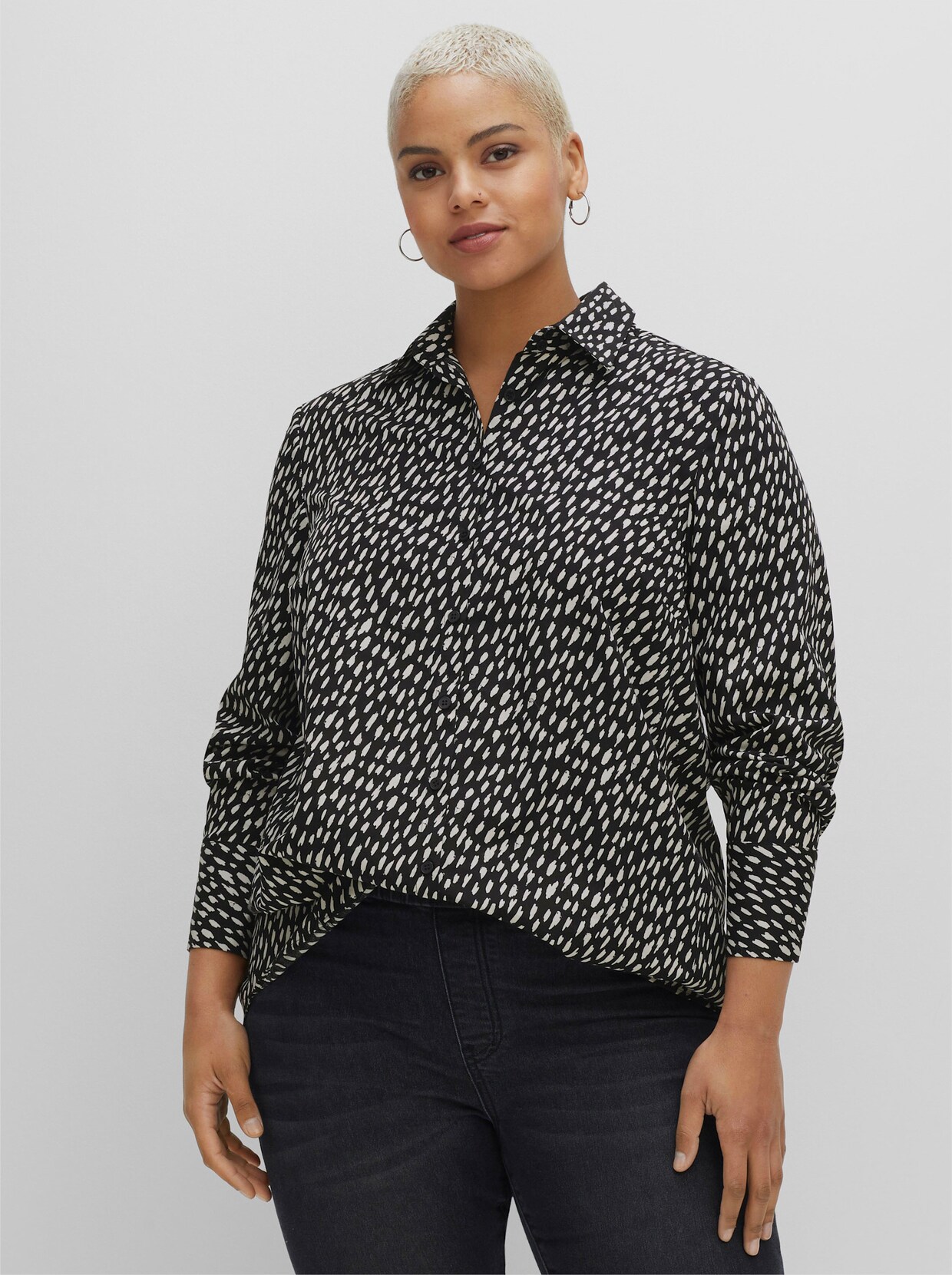 Sheego Bluse - schwarz
