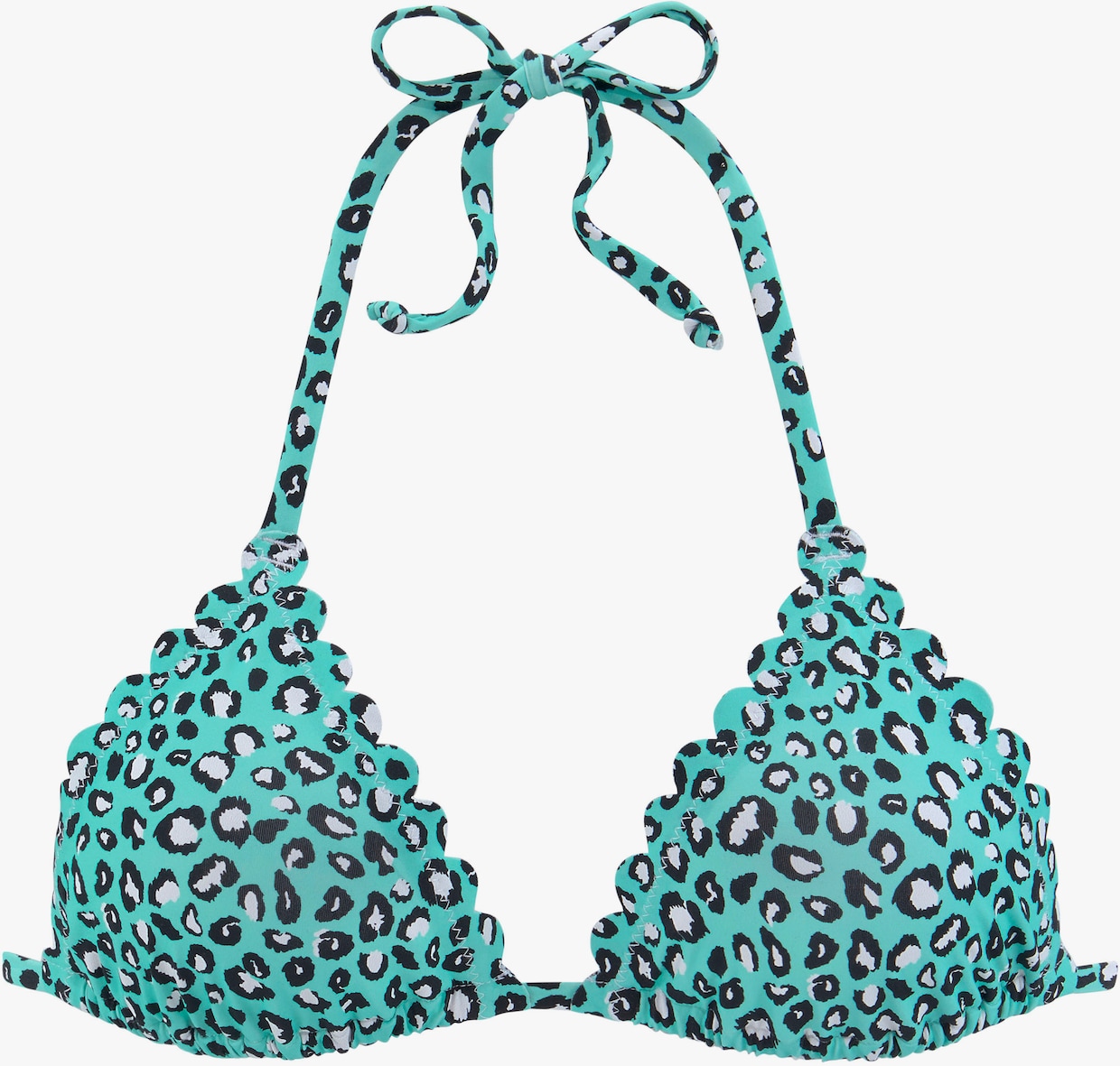 LASCANA Triangel-Bikini-Top - mint-bedruckt