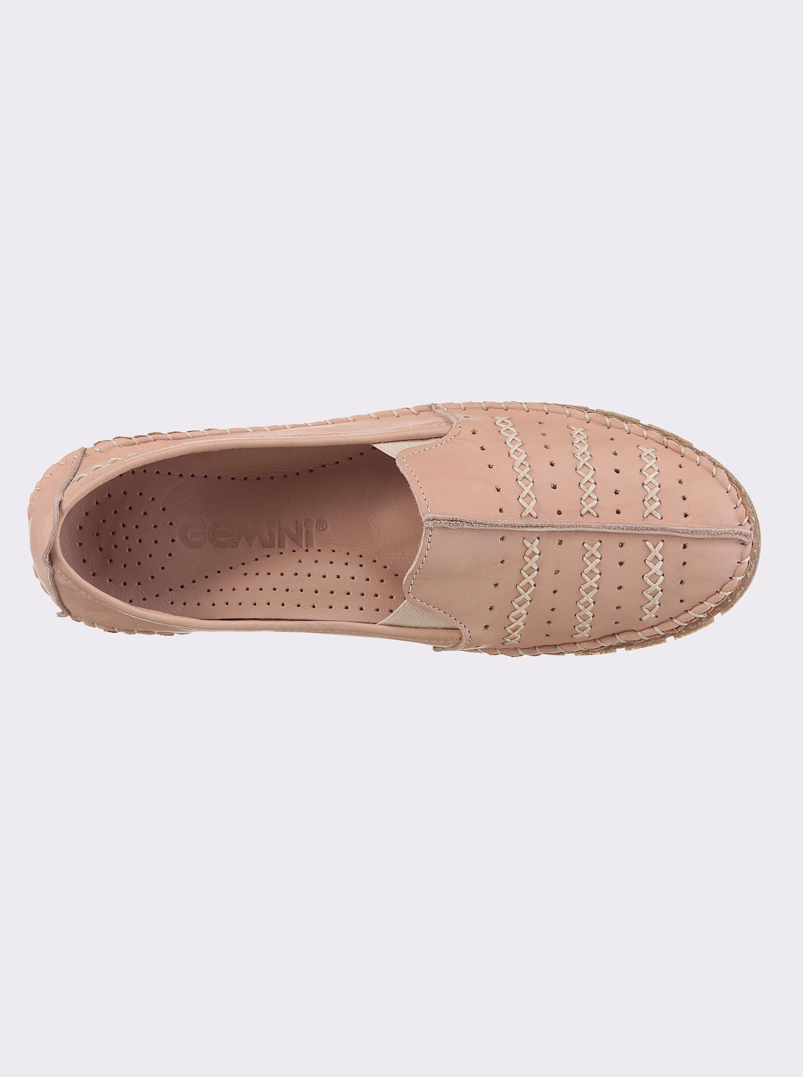 Gemini Slipper mit Wechselfussbett - puder
