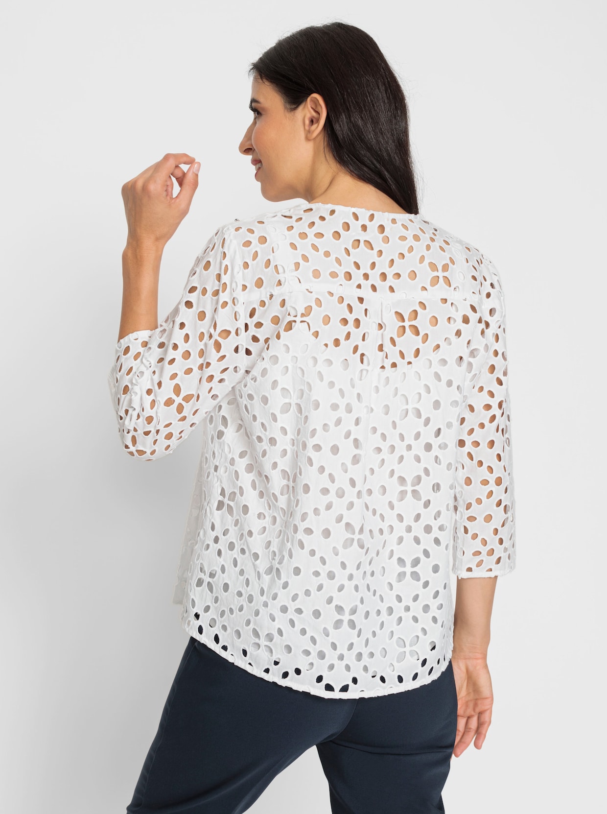 heine Kanten blouse - wit