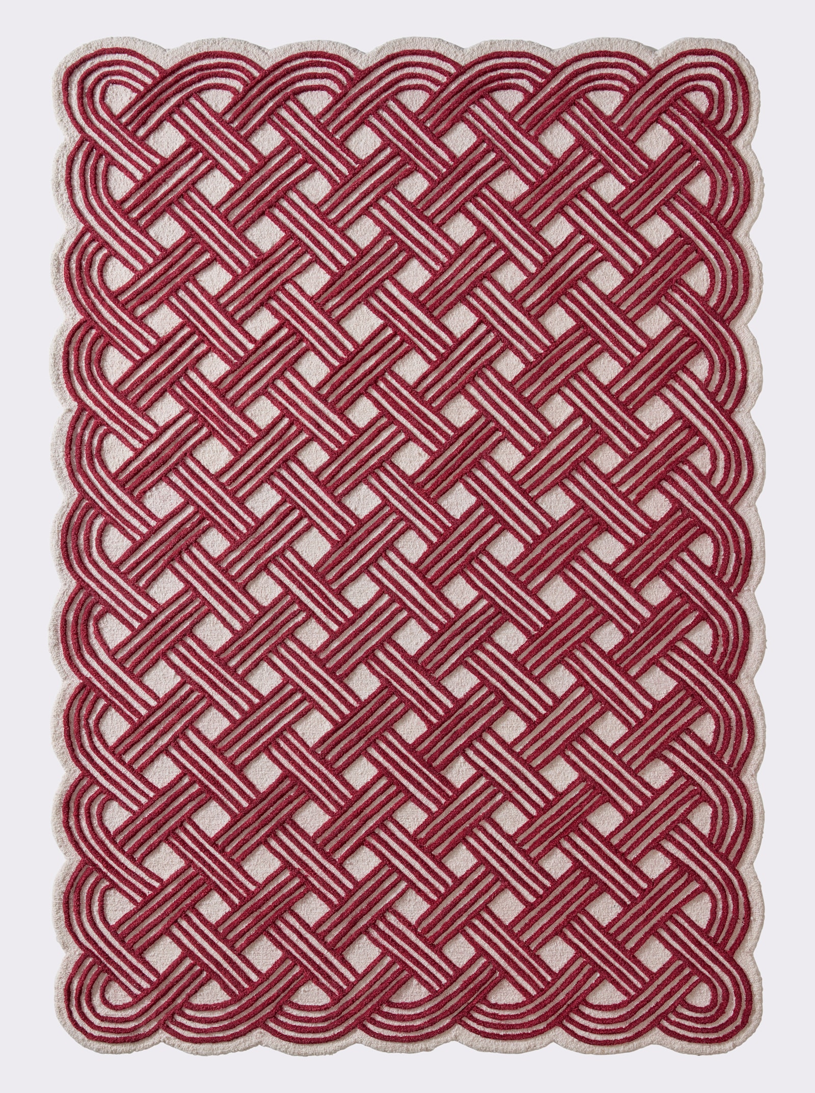 Impressionen Teppich - bordeaux-natur