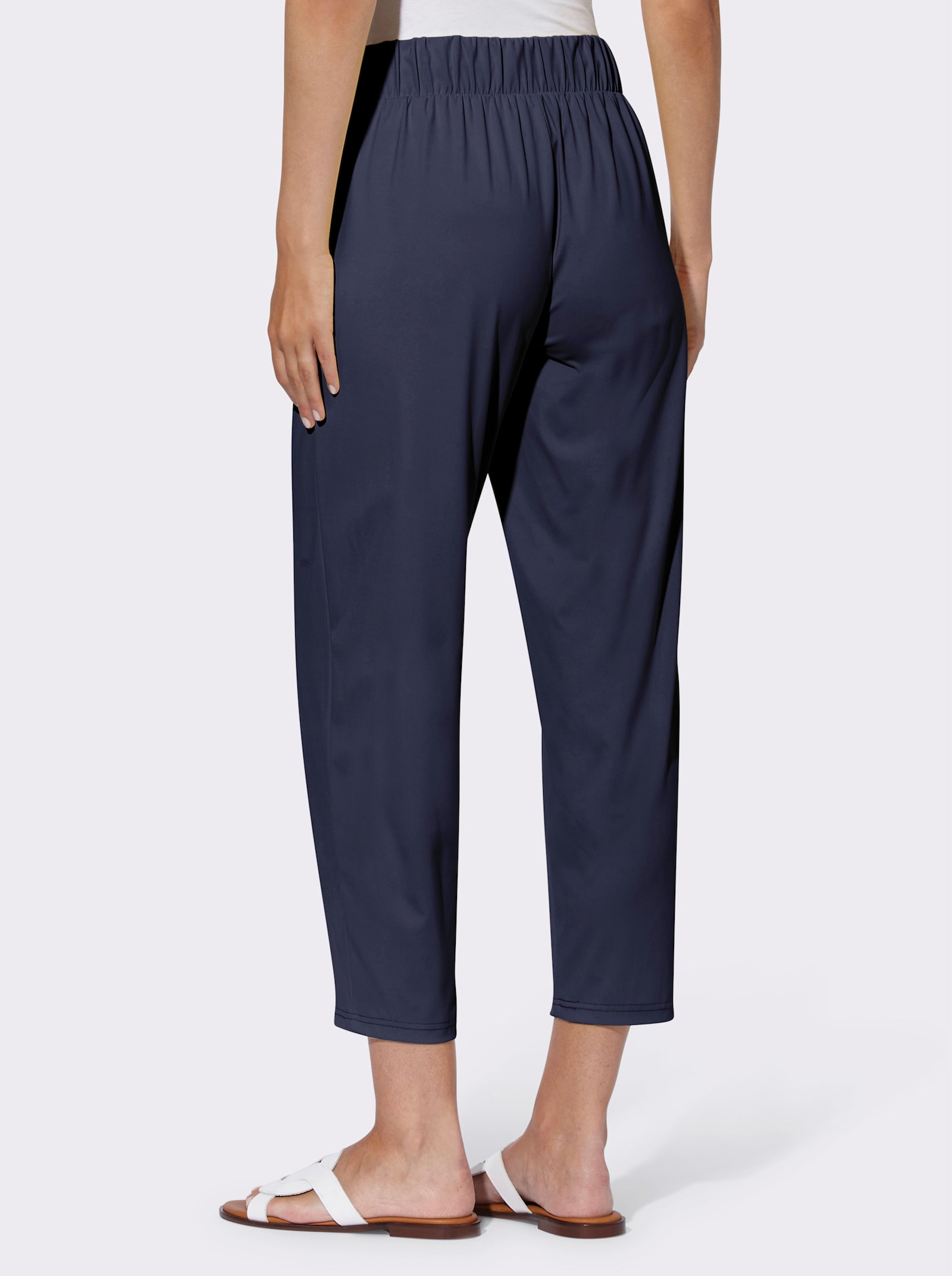 heine Pantalon Jogpant avec ceinture élastique - marine