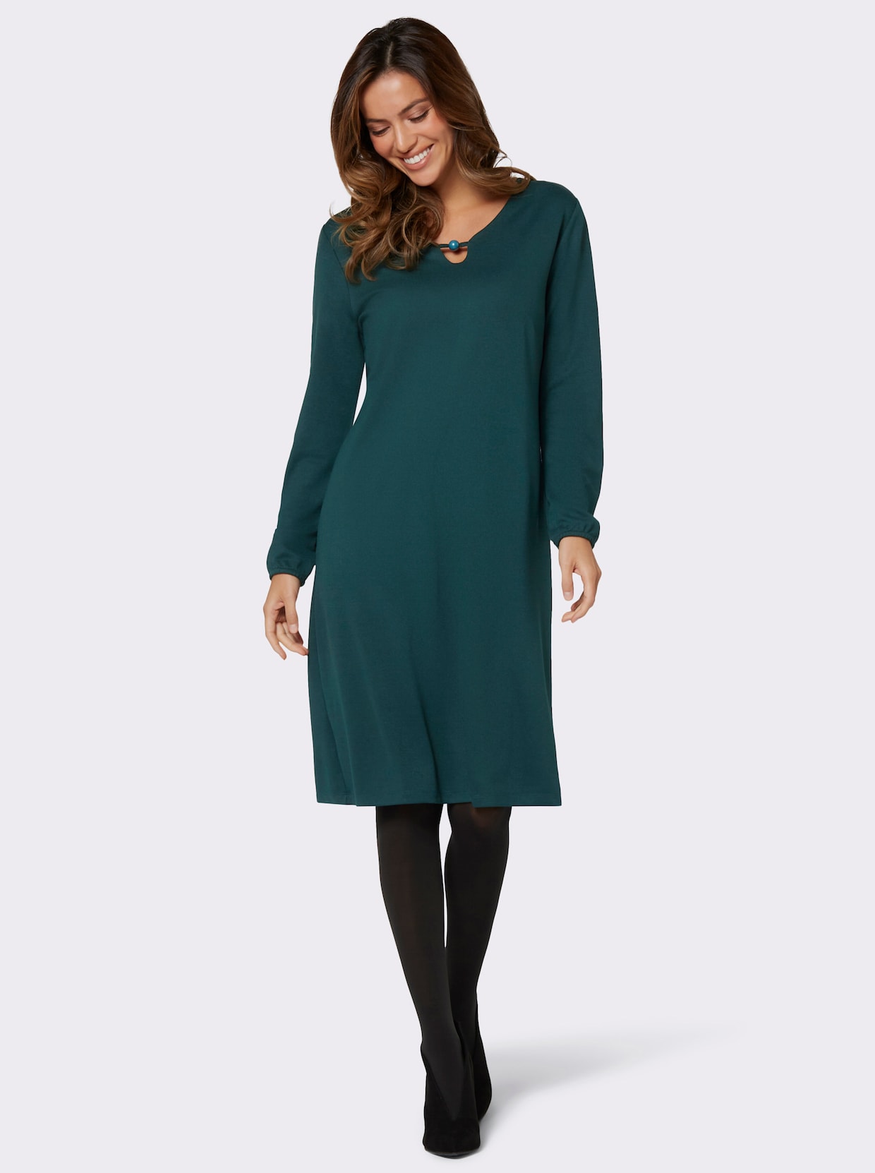 Jerseykleid - petrol