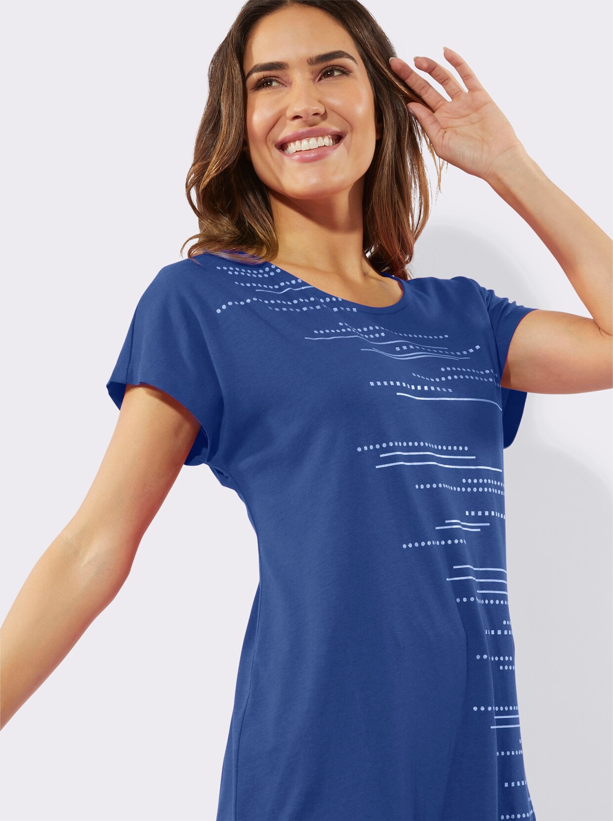 Longshirt - royalblau