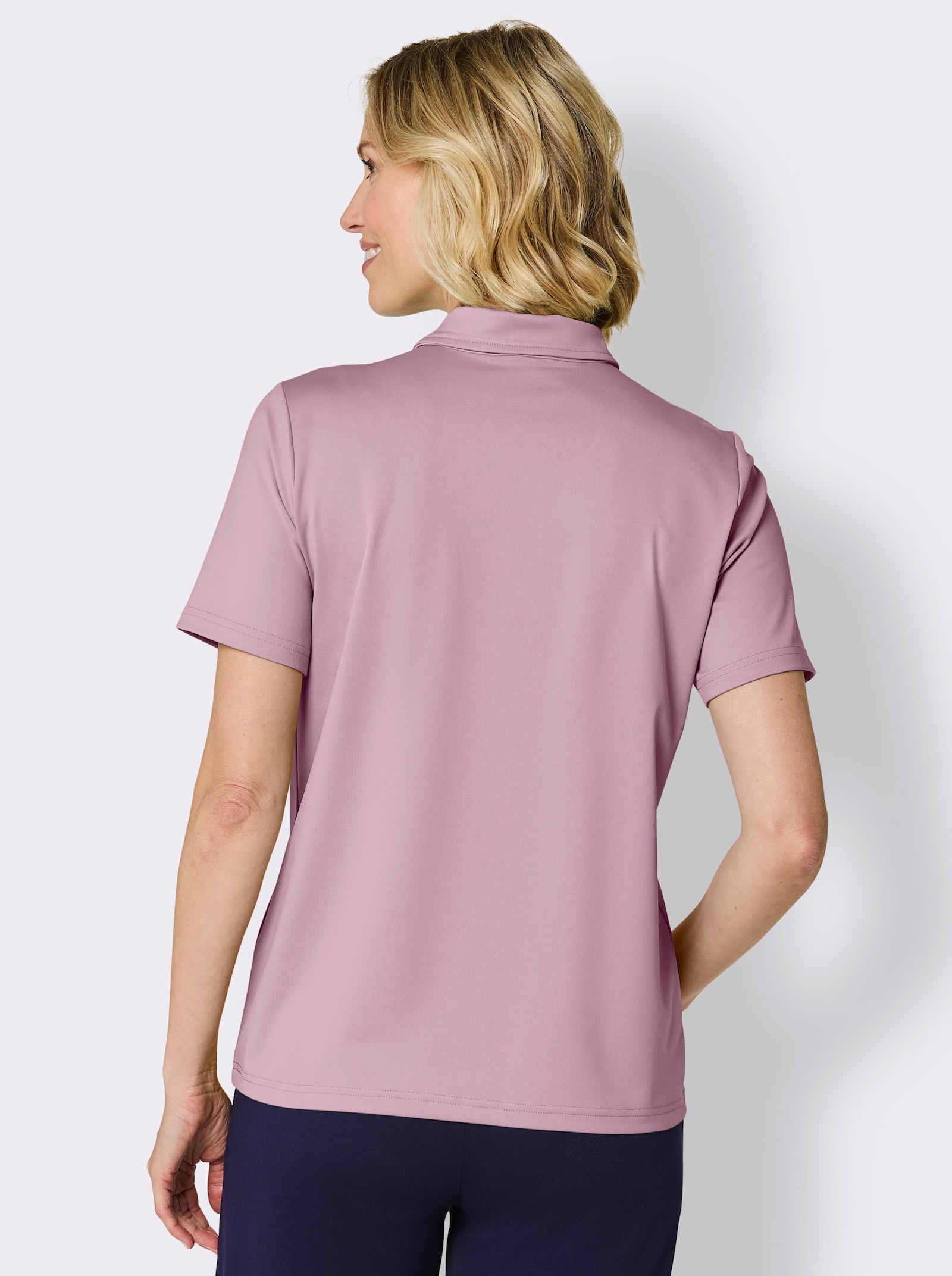 Funktionsshirt mit Reißverschluss - mauve