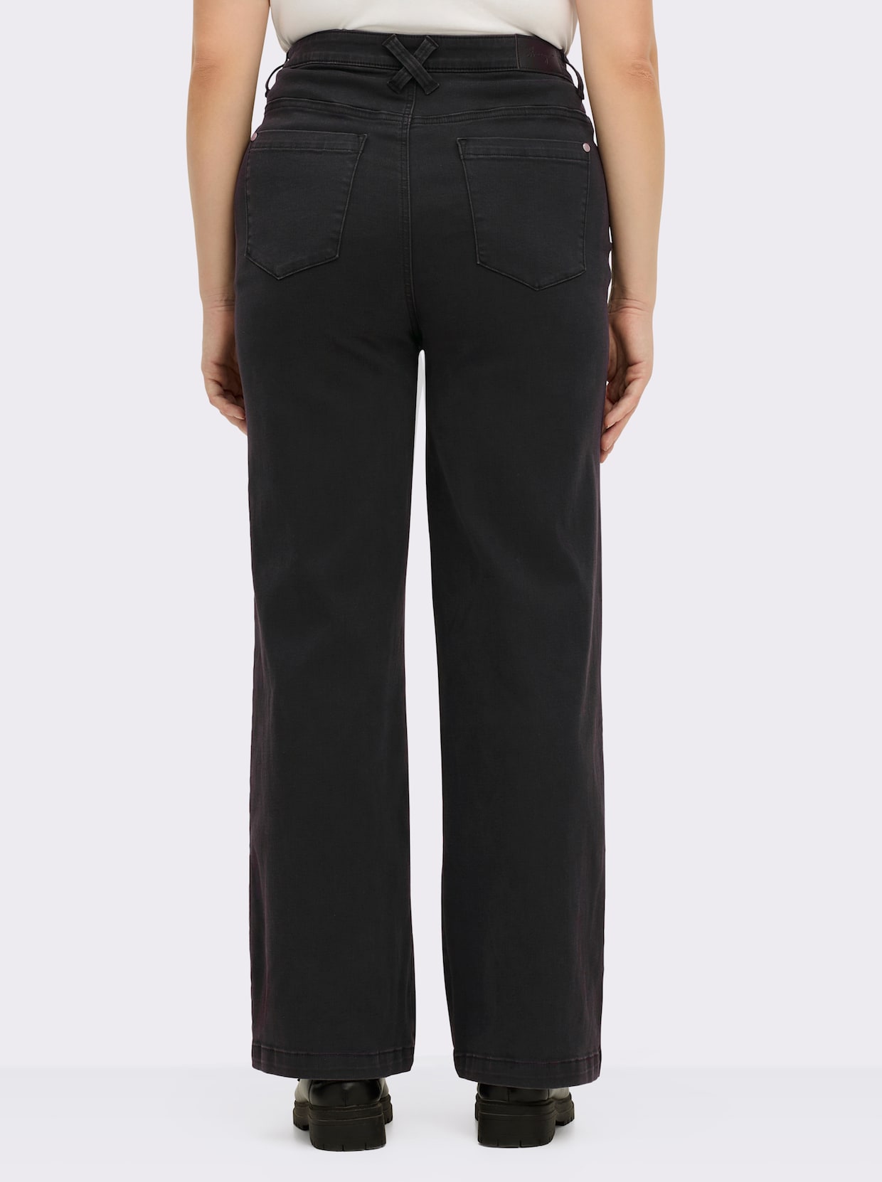 sheego High-waist-Jeans - black denim