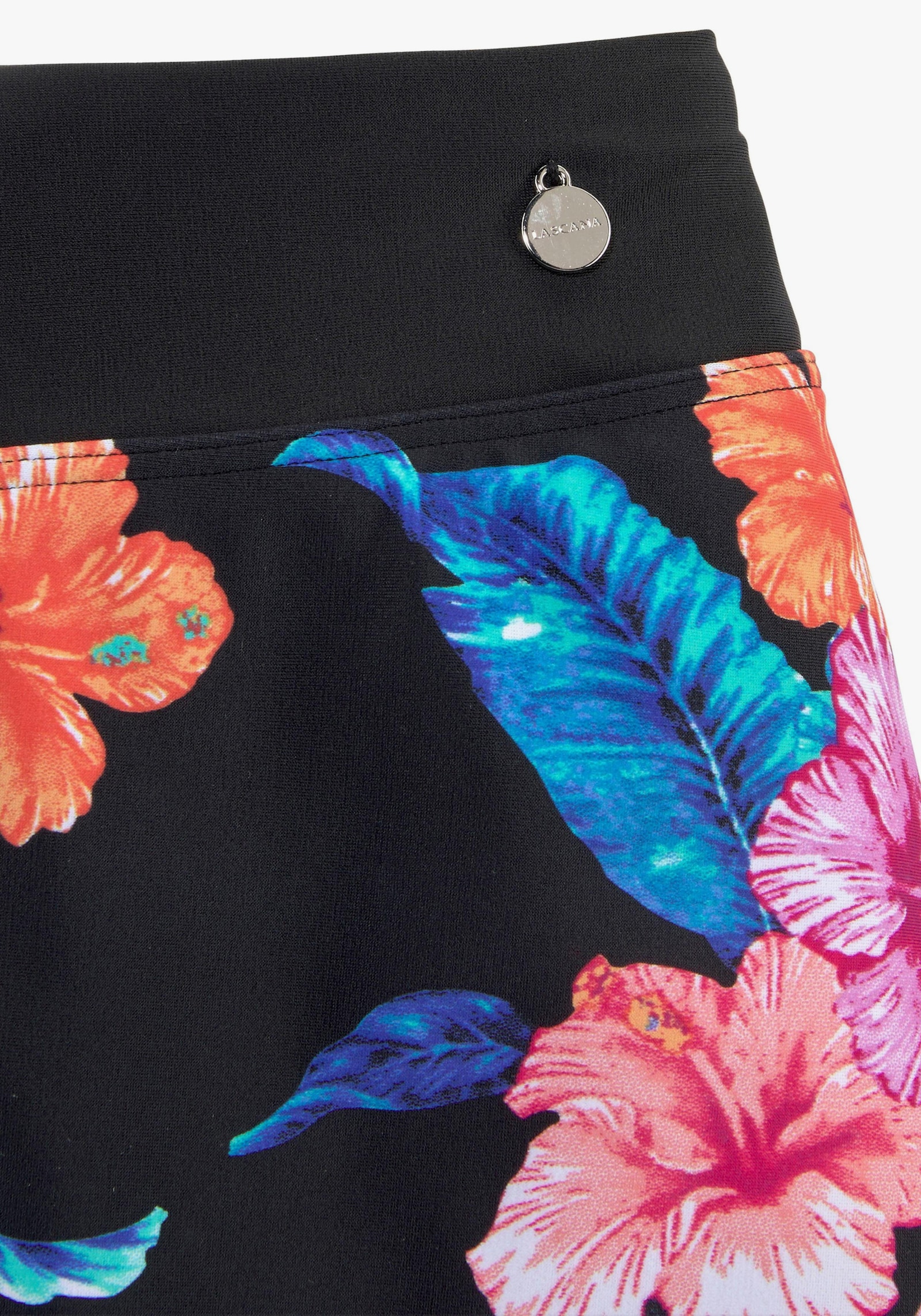 LASCANA Bade-Rock - schwarz-bedruckt-bunt