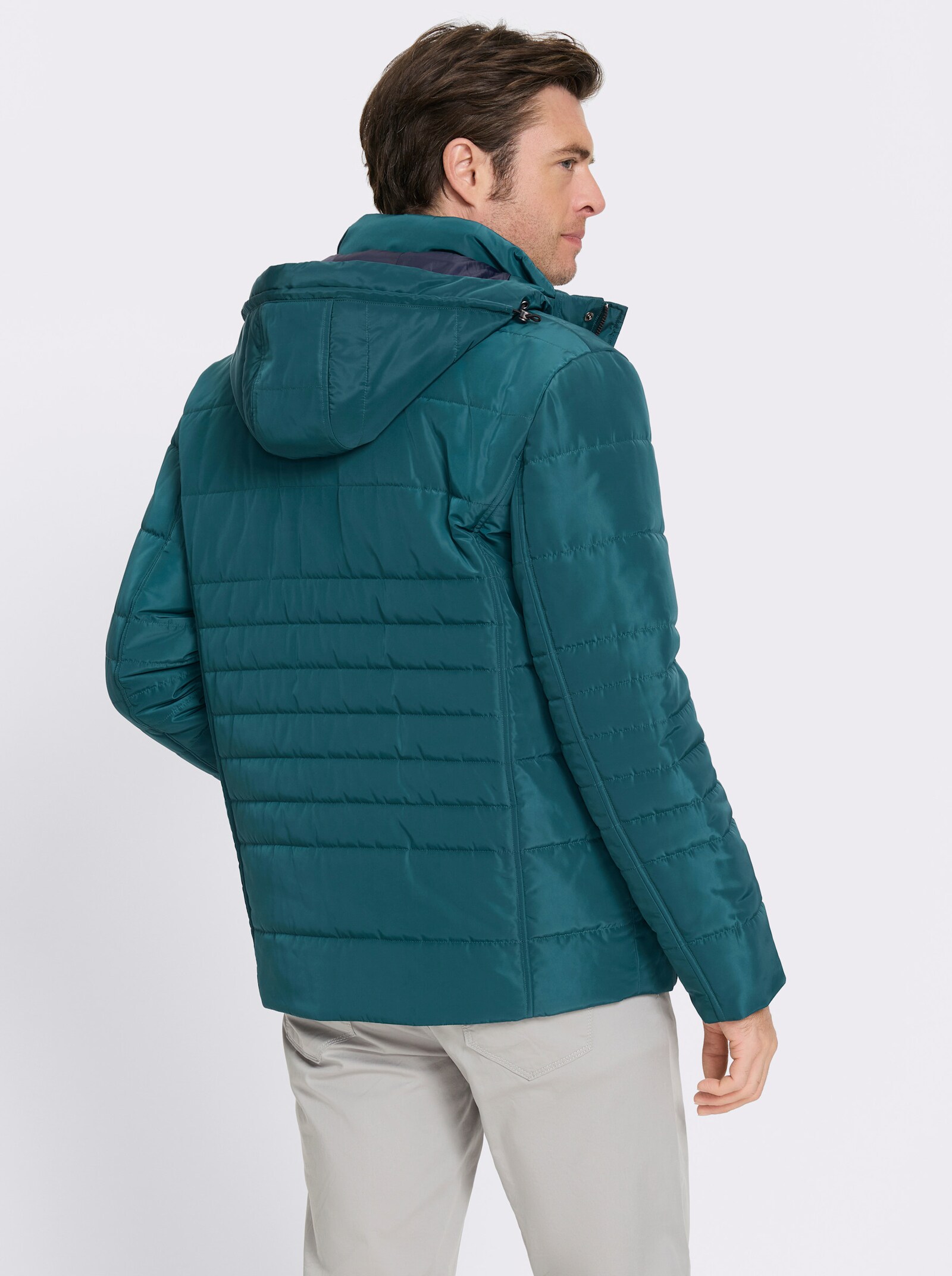 Marco Donati Jacke aus Stepp, winterwarm wattiert - petrol