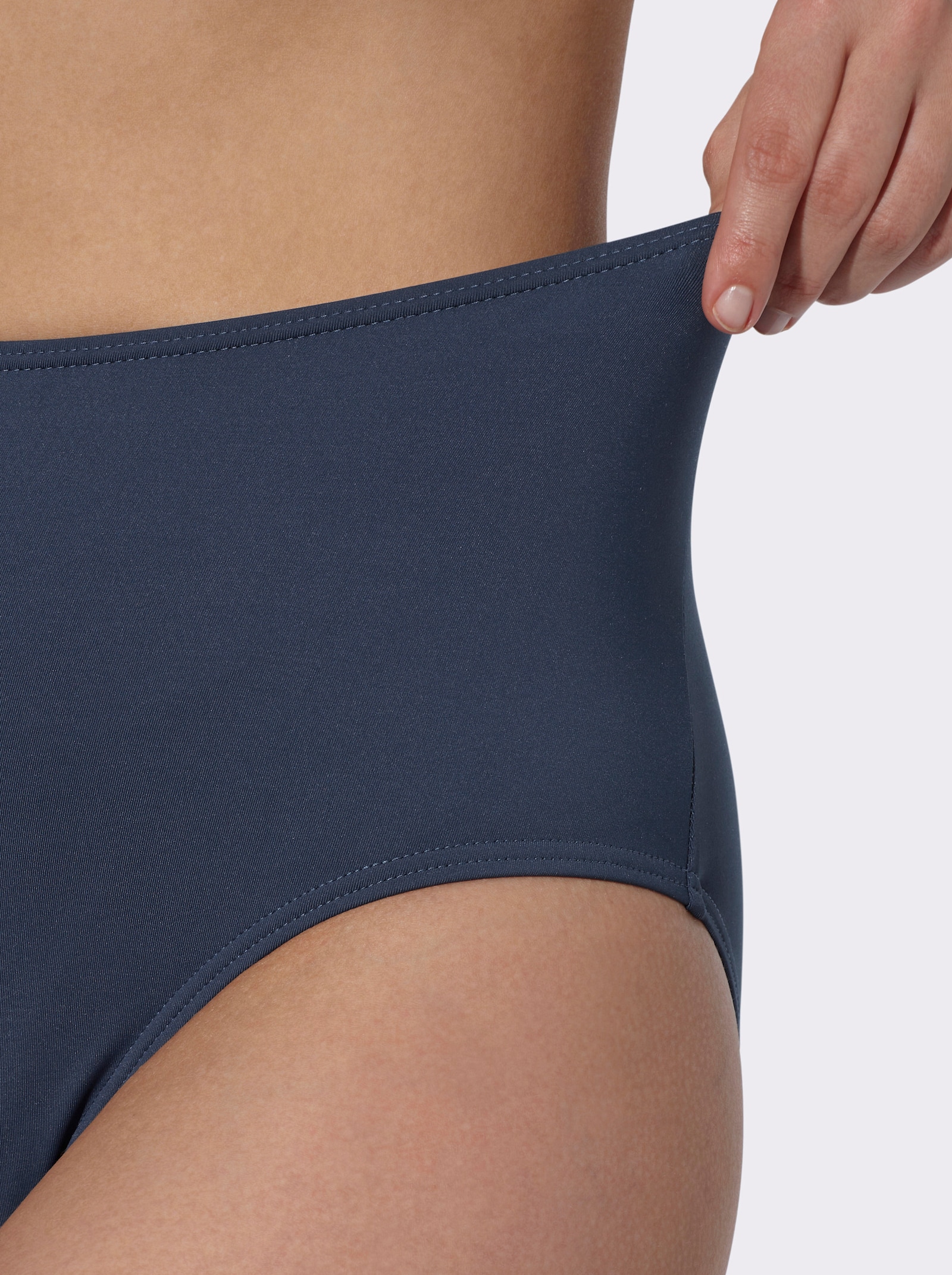 Bikini-Hose mit Dehnbund, figurformend - dunkelblau