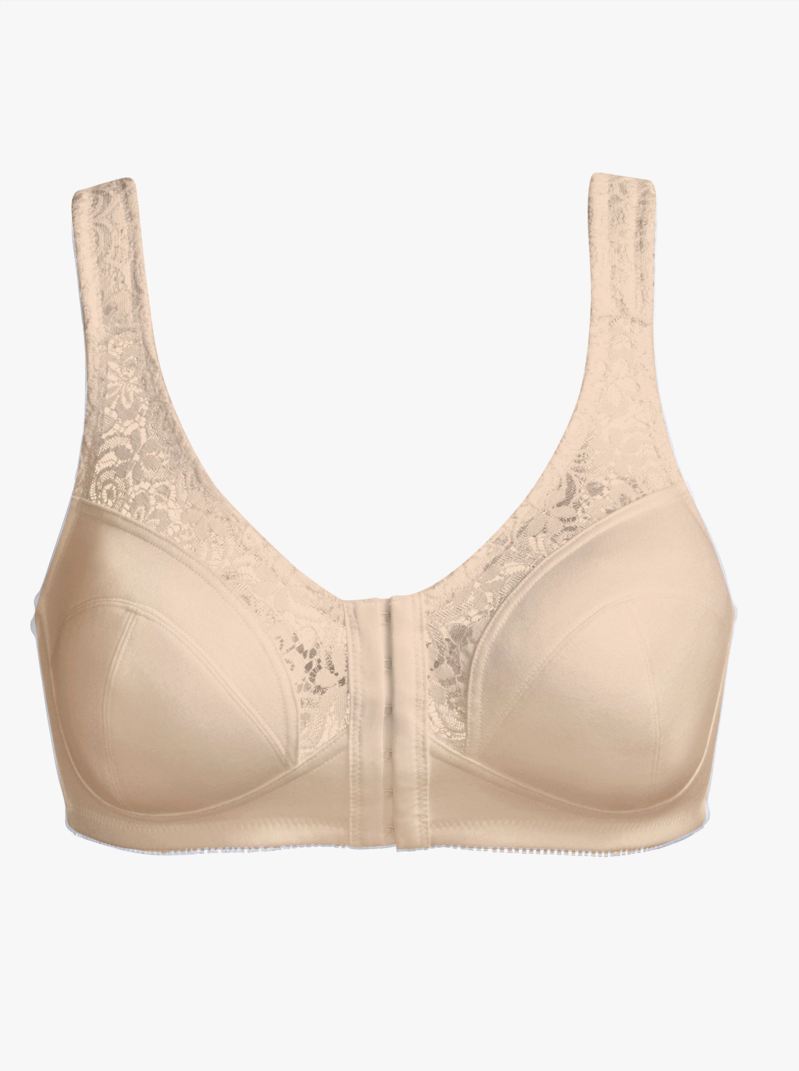 Speidel Vorderverschluss-BH ohne Bügel mit Spitze - puder
