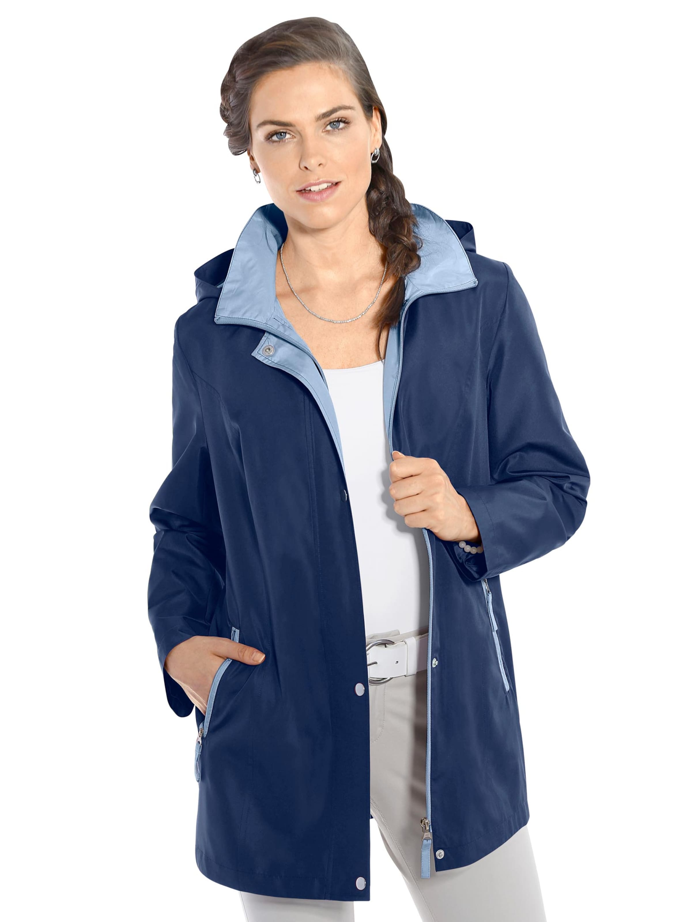 Jacke - marine-hellblau