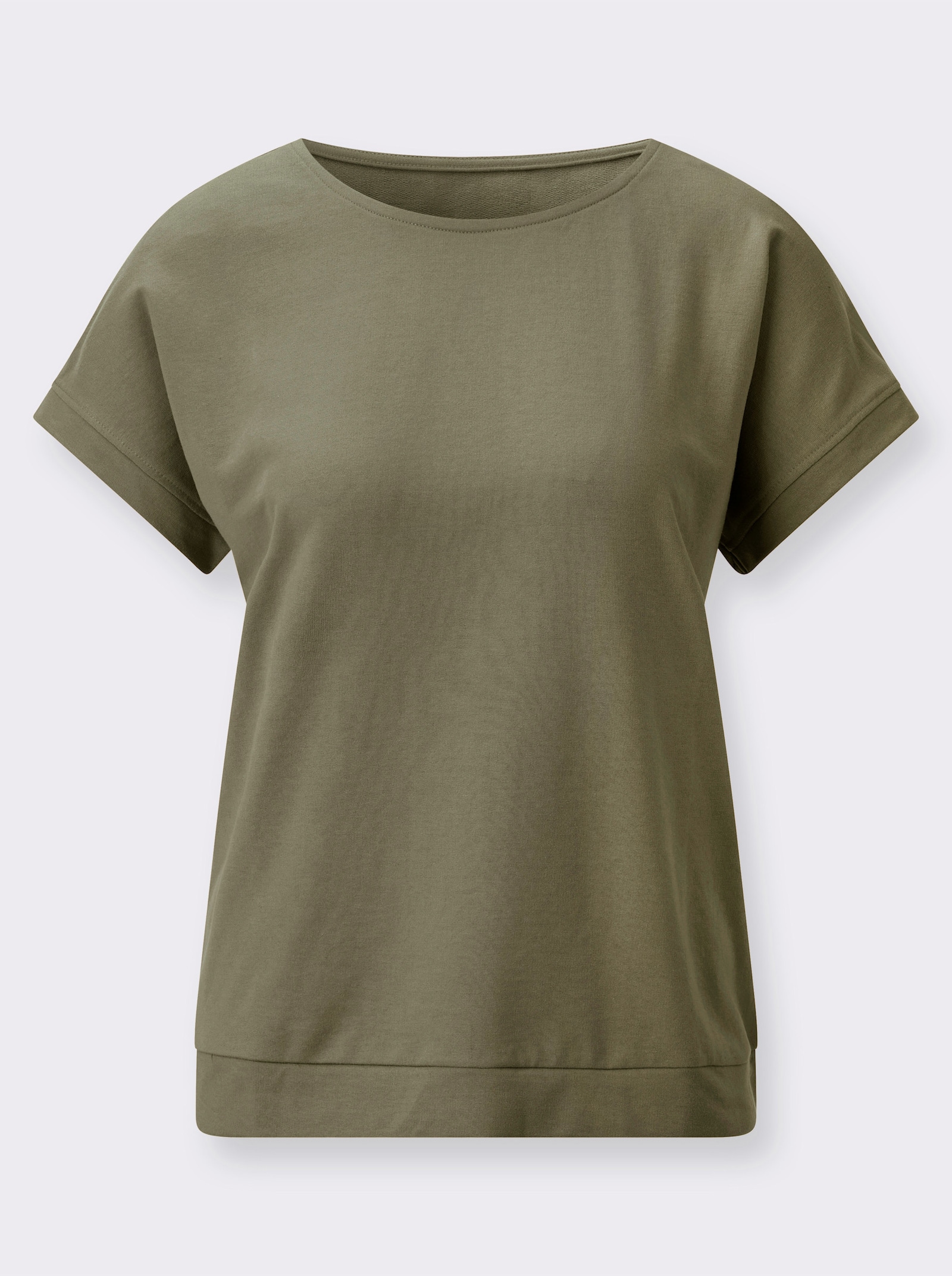 Sweatshirt im Baumwoll-Mix - khaki