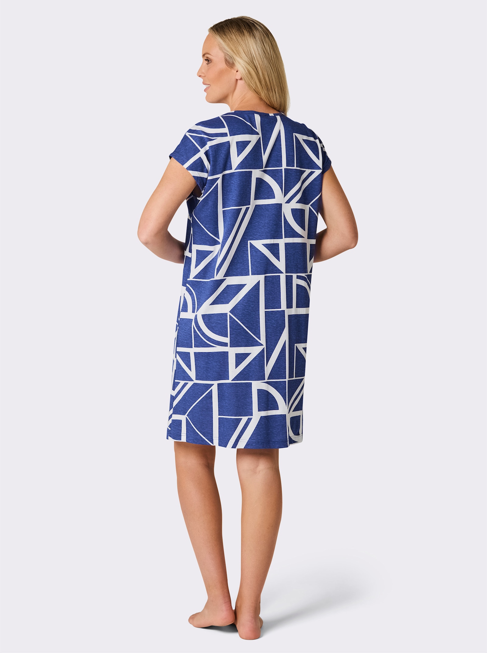 wäschepur Sleepshirts mit Grafik-Print - rot-schwarz + royalblau-weiß