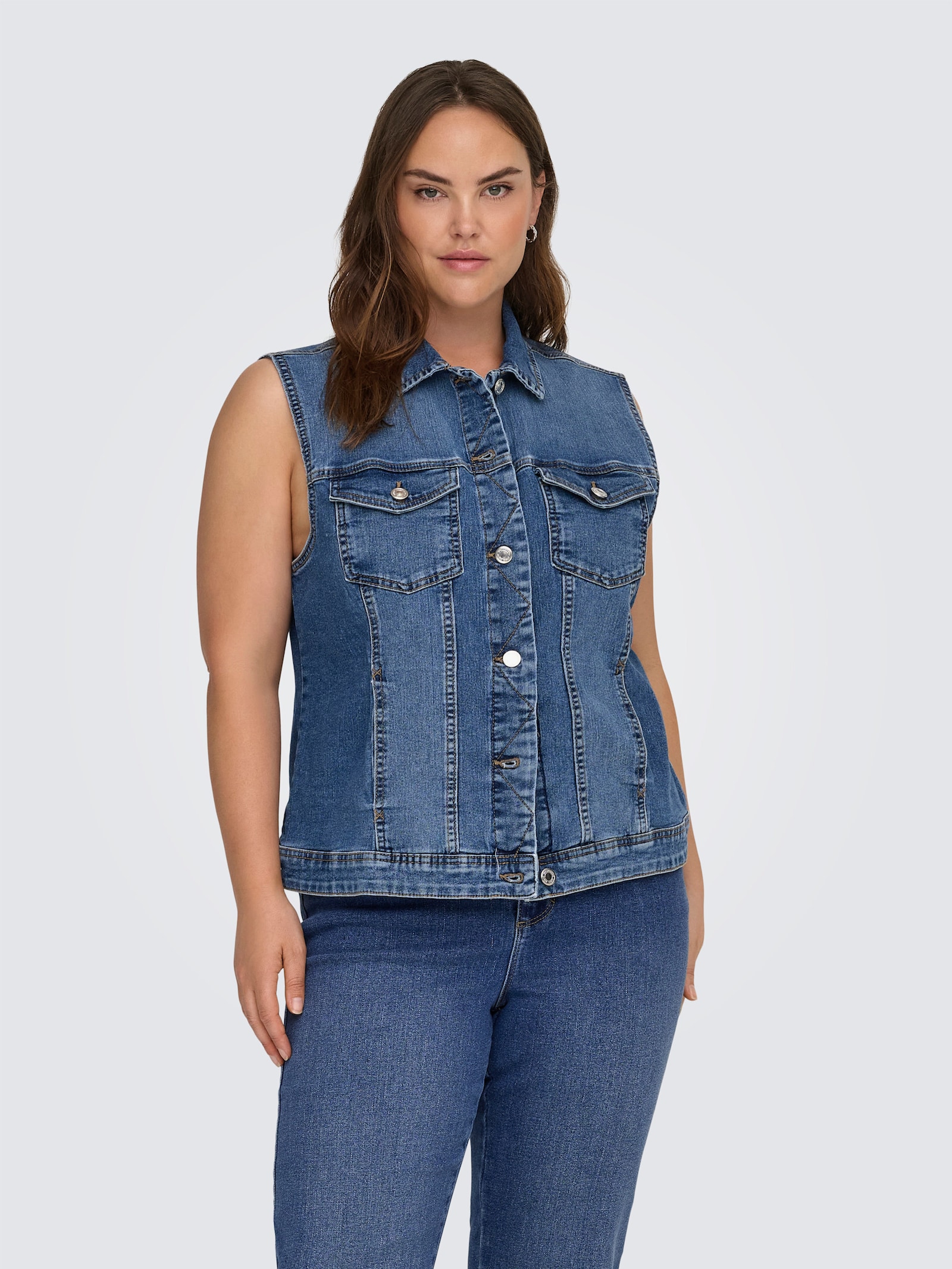 ONLY CARMAKOMA Jeansweste - medium blue denim