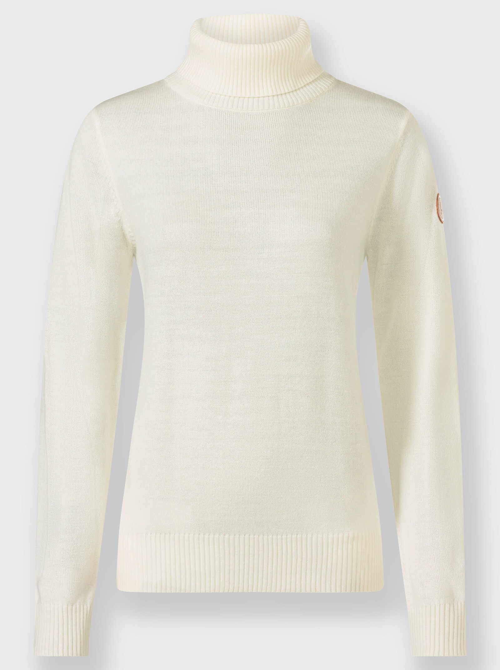 Rollkragenpullover in pflegeleichter Qualität - ecru