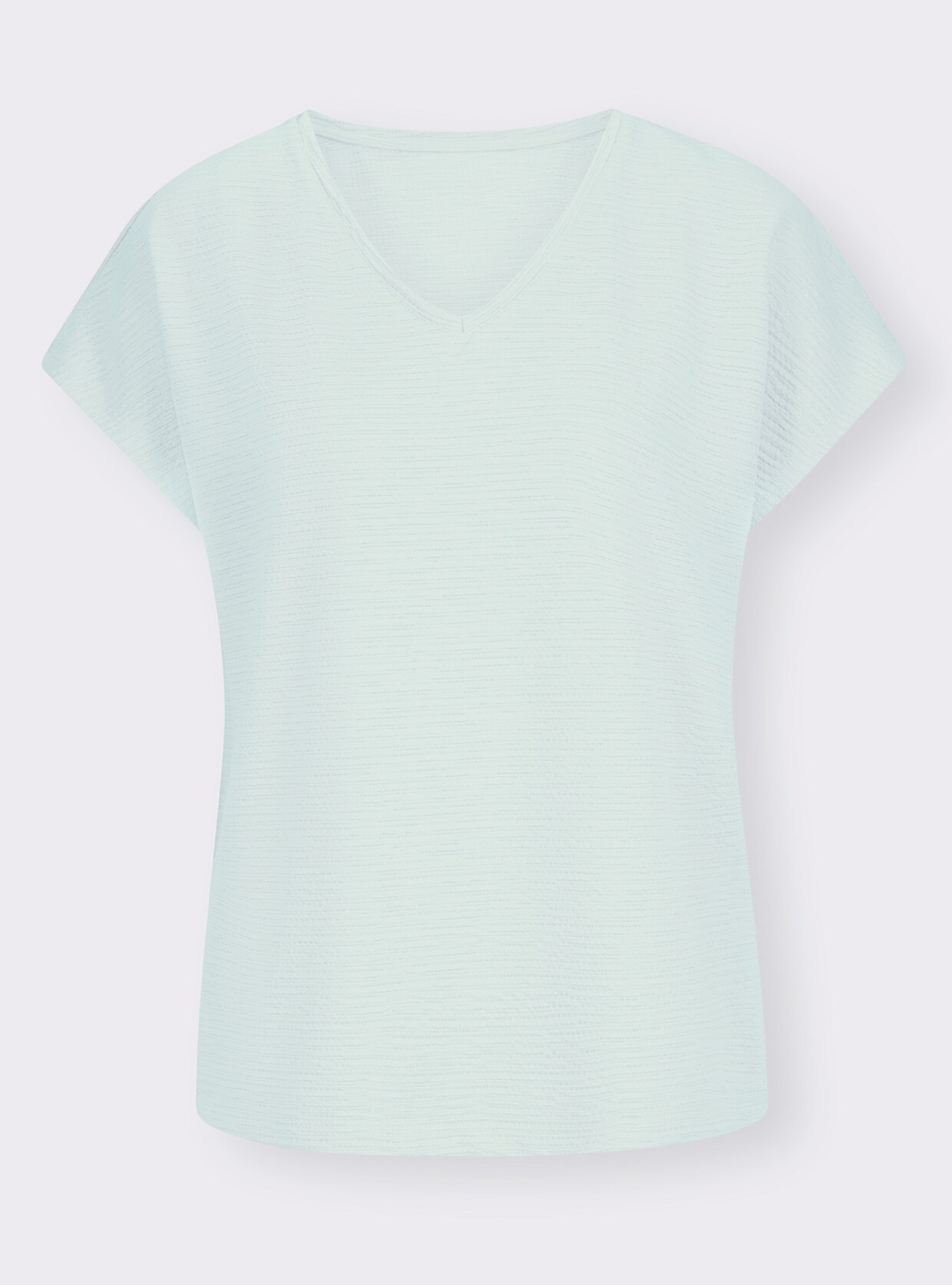 heine Shirt met v-hals - zacht mint