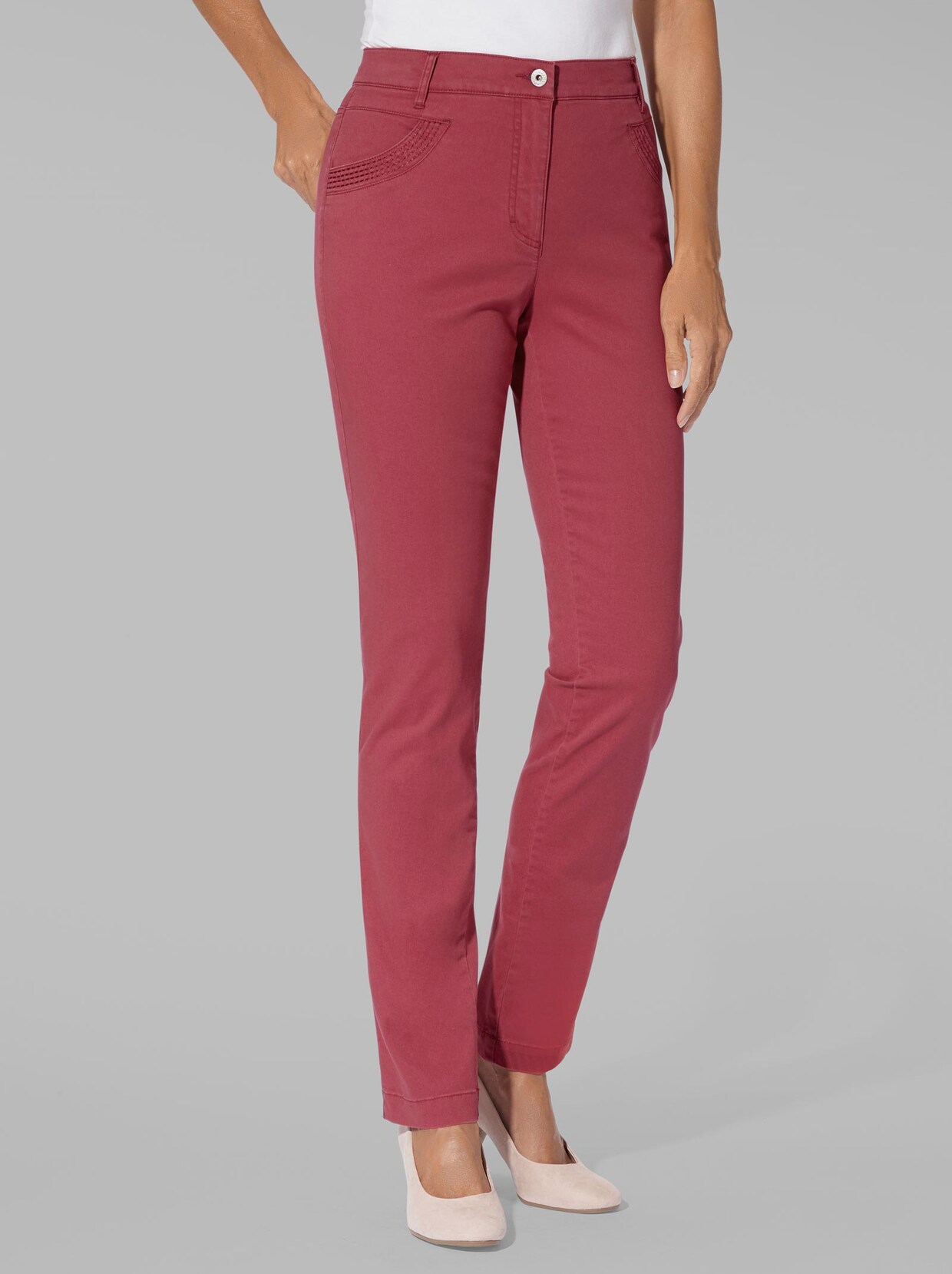 Cosma pantalon extensible - rouge
