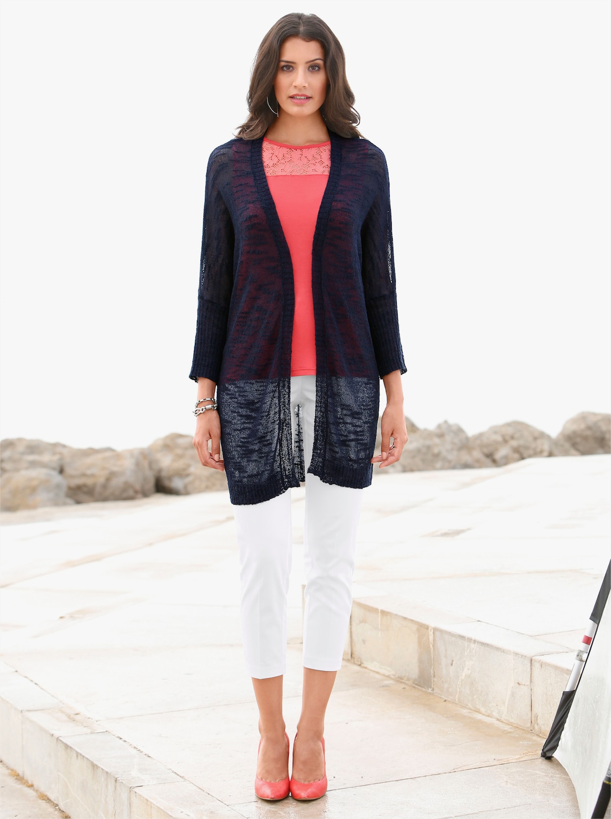 Strickjacke - marine