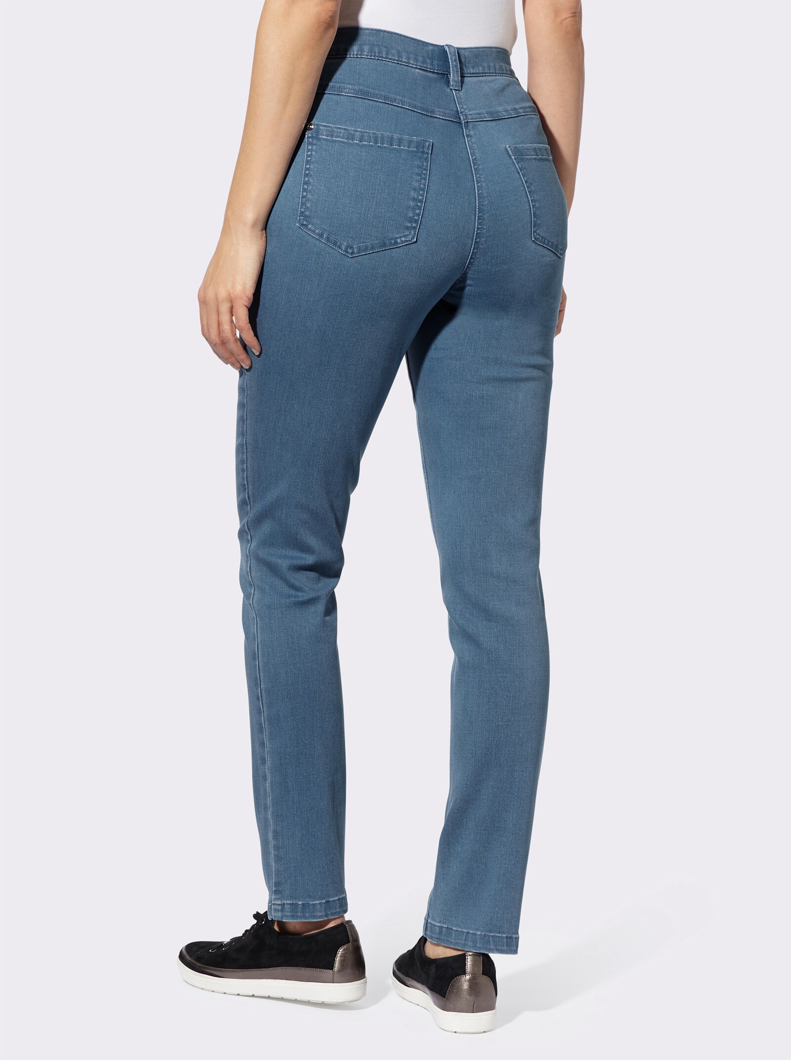 Jeans in stretchkwaliteit - blue-bleached