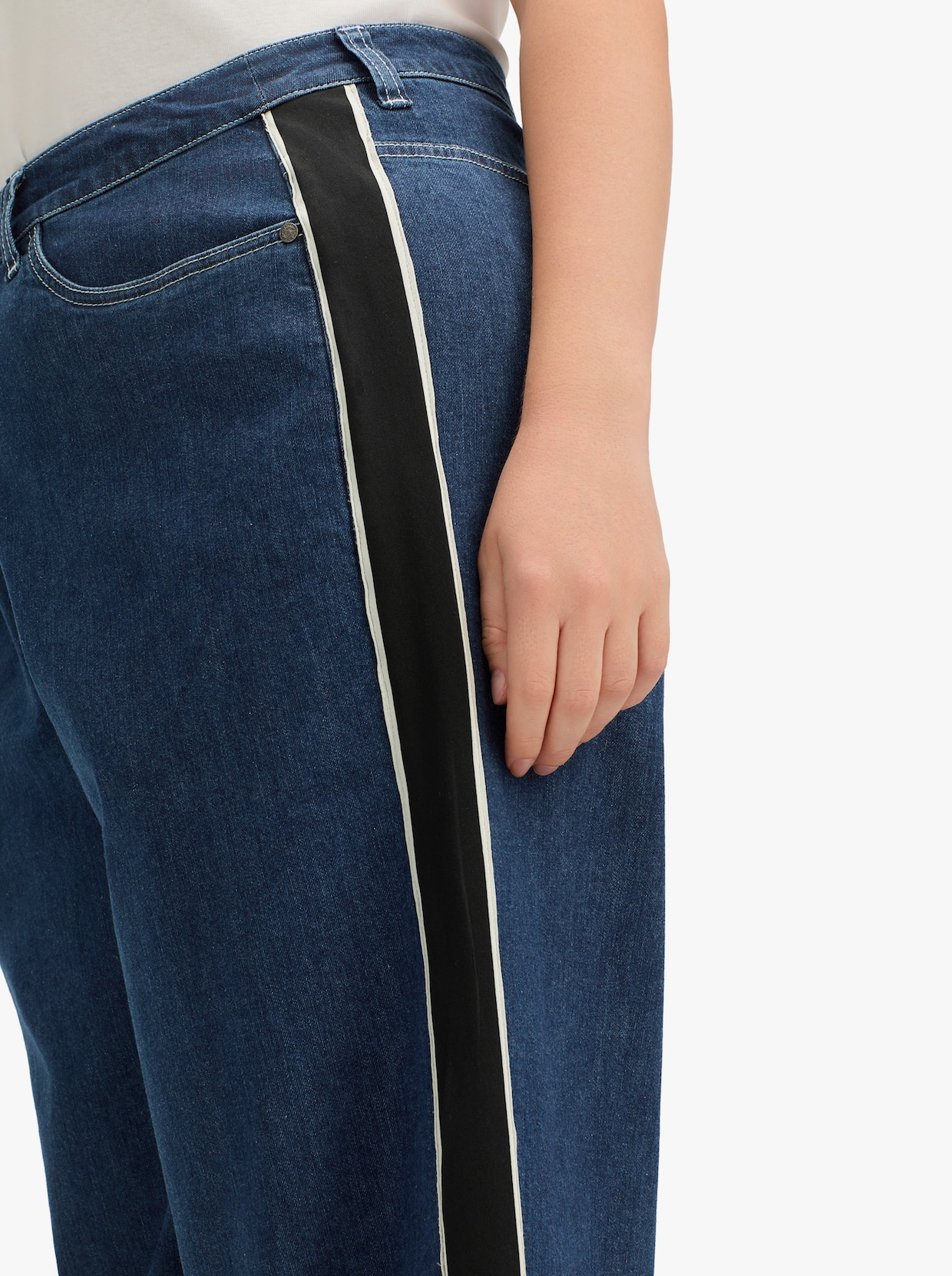 sheego Jeans - blue-stone-washed