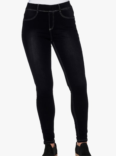 Jeggings - black denim