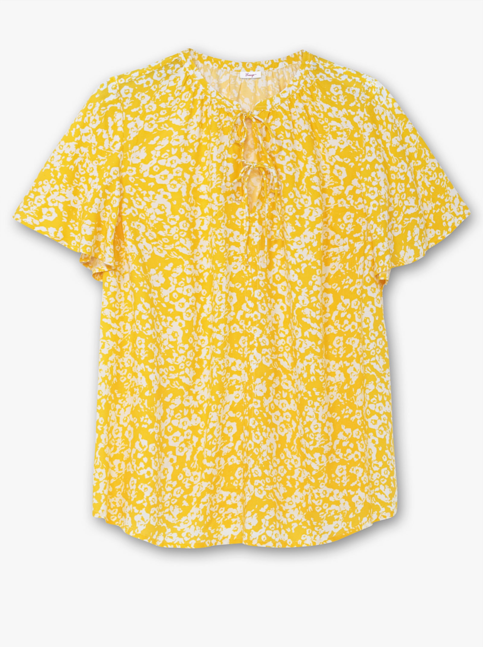 sheego Tunika mit Blütenprint - sonnengelb-gemustert