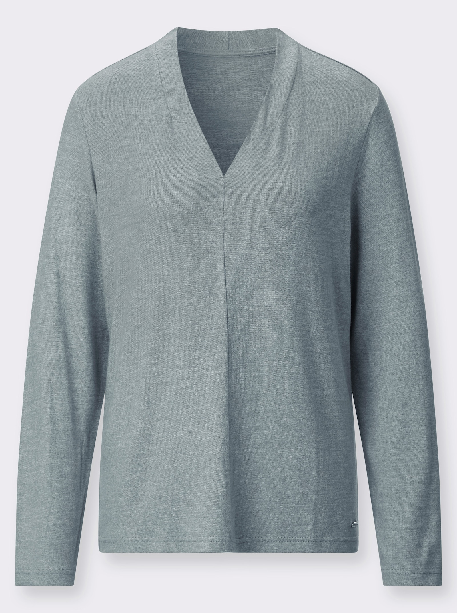 Winter-Shirt - jade-meliert