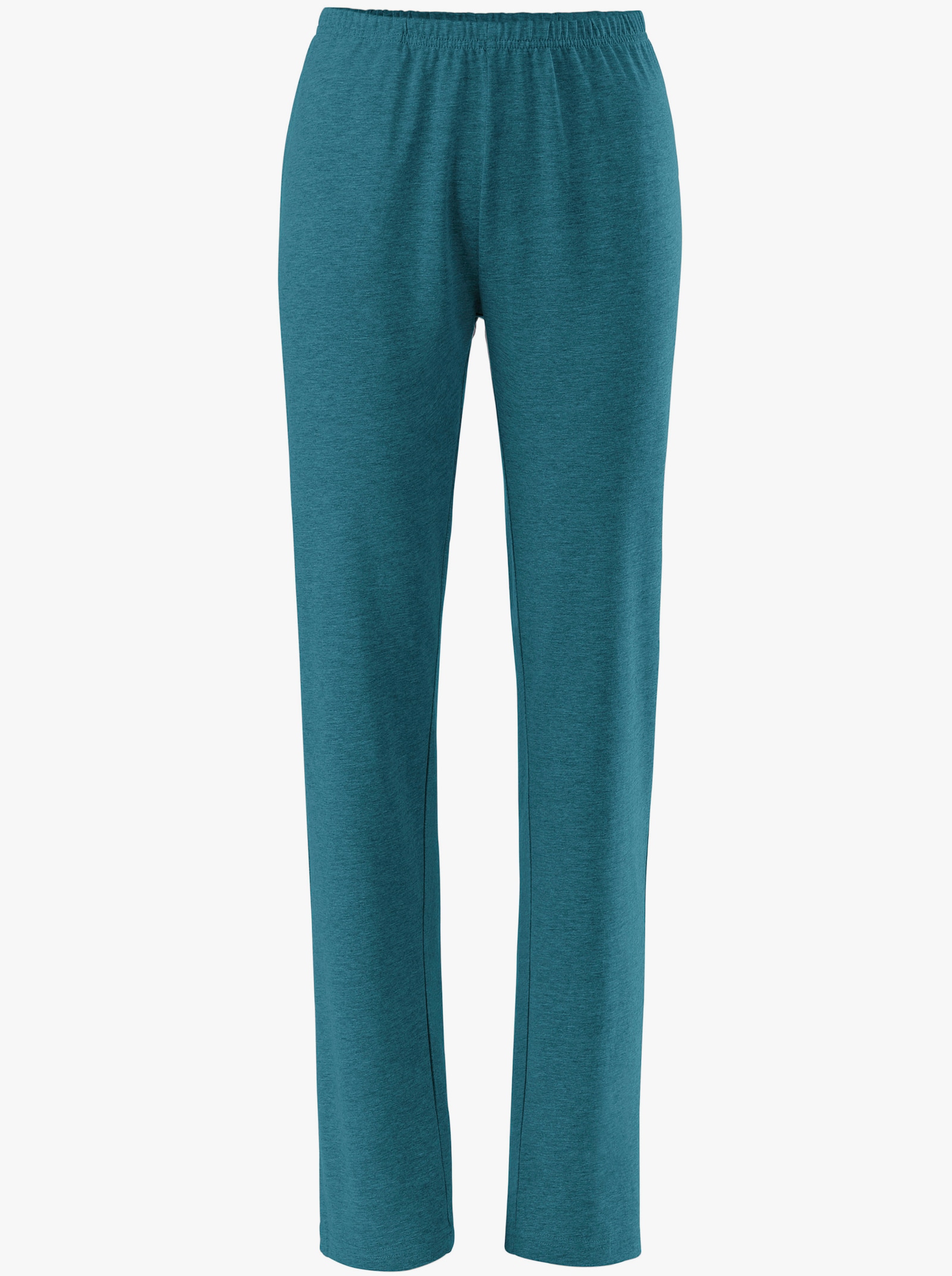 Freizeithose mit Rundum-Dehnbund - petrol + taupe