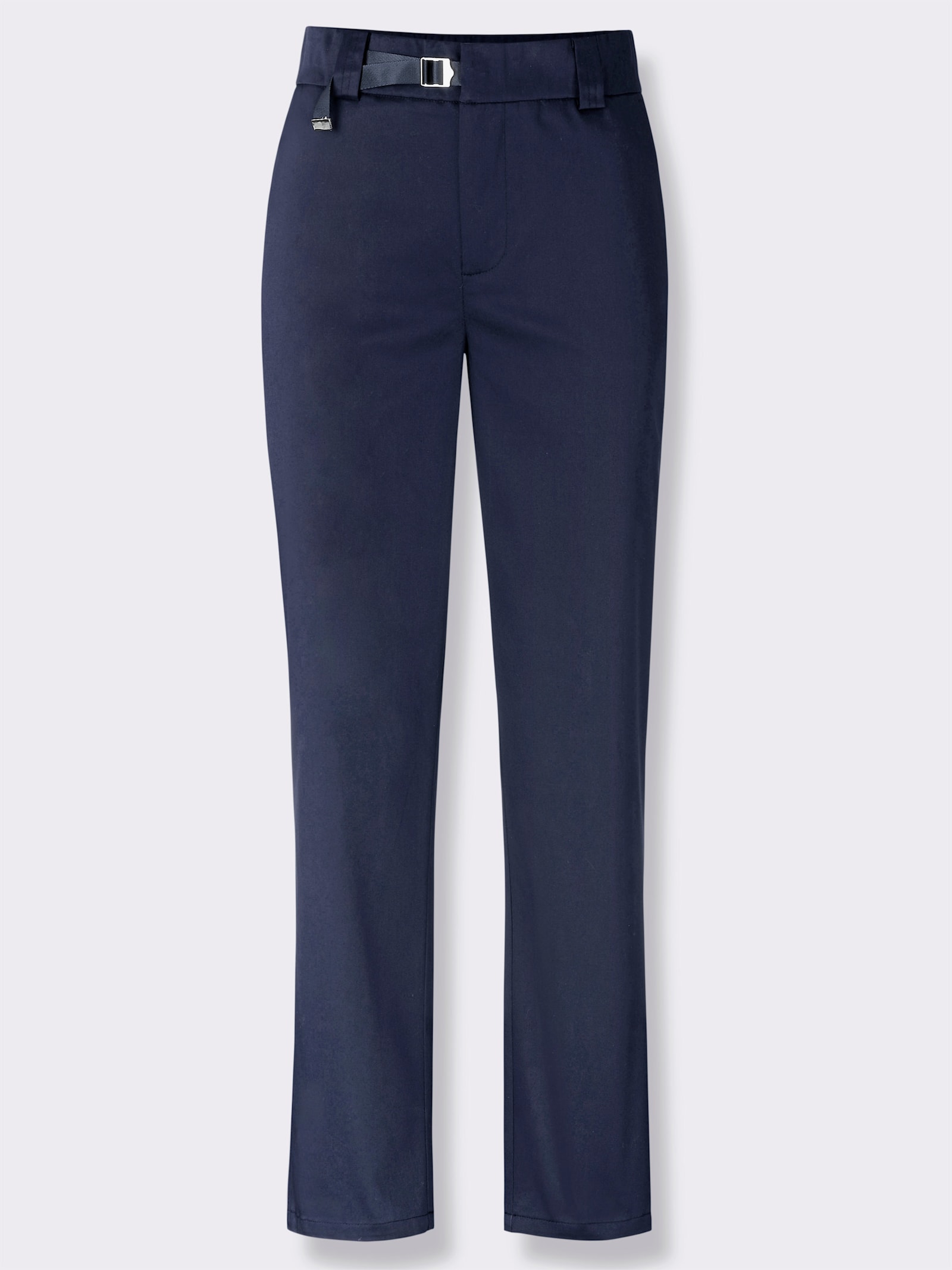 heine Chinohose mit dezentem Glanz - marine