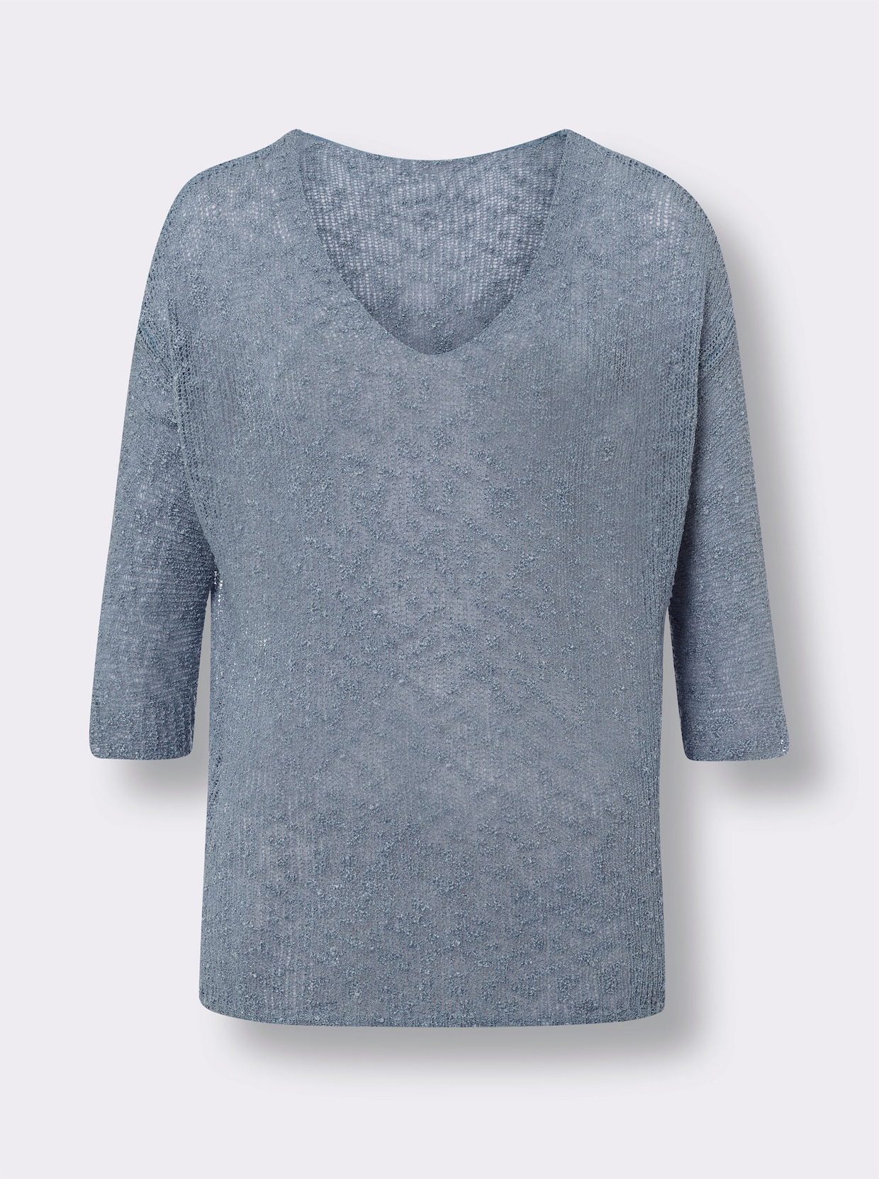 heine Pullover met V-hals - bleu