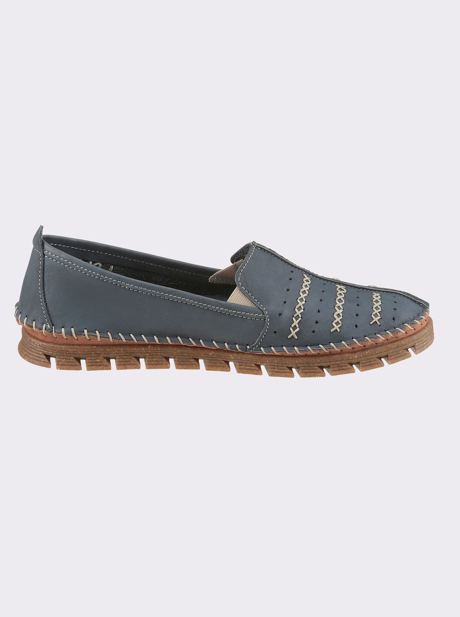 Gemini Slipper mit Wechselfußbett - jeansblau