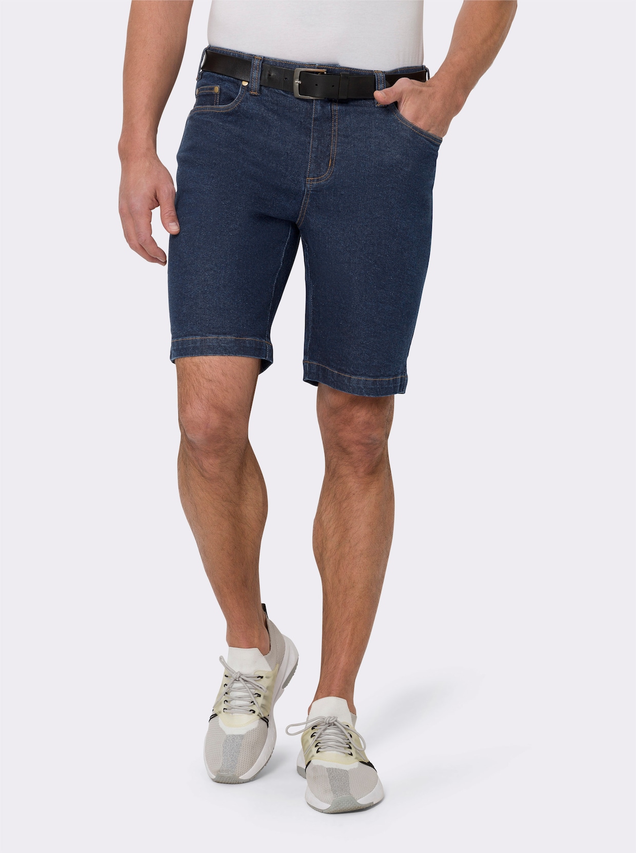 Jeansbermudas - blue-stone-washed