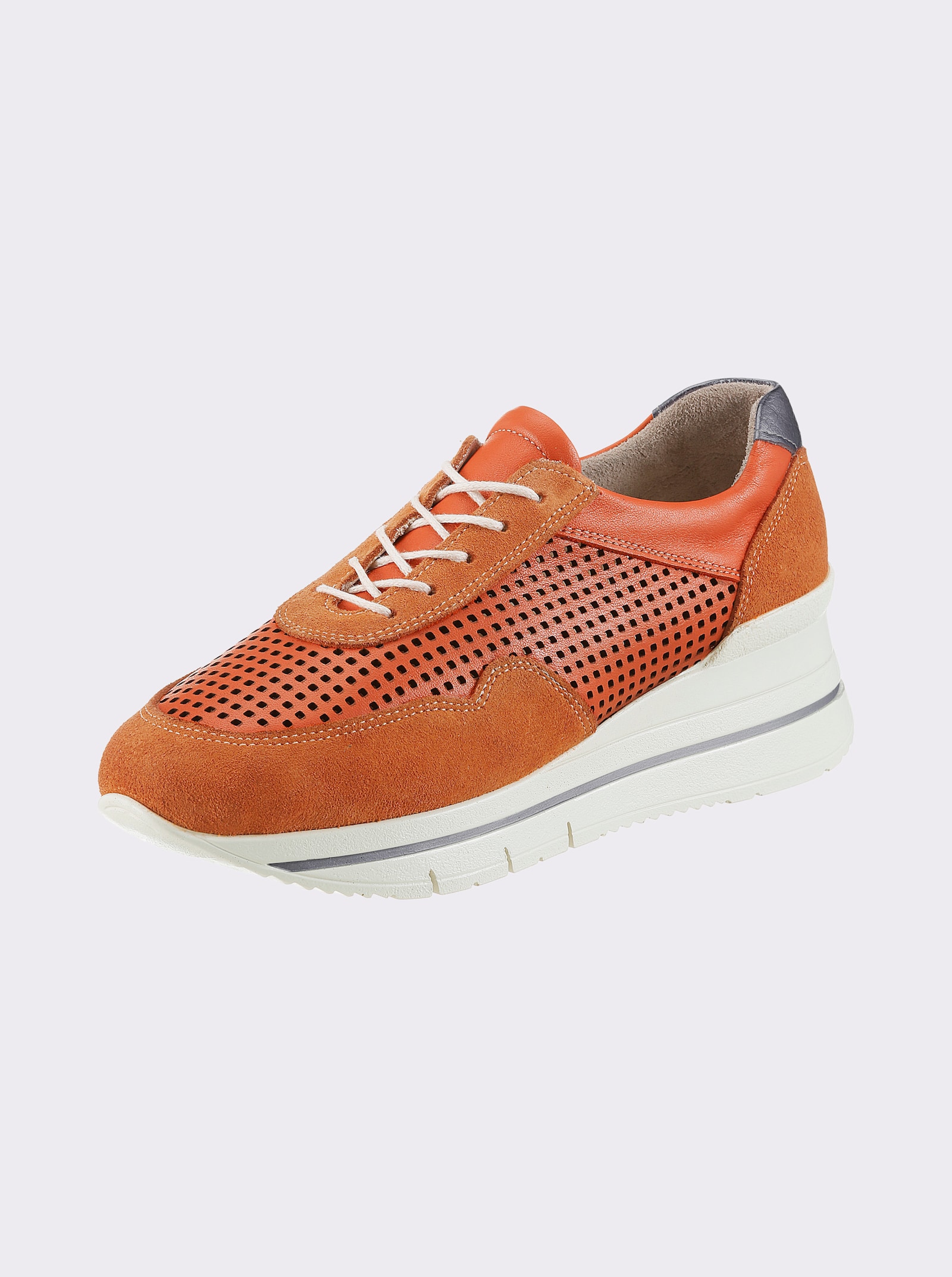 Gemini Sneaker mit Veloursleder - orange