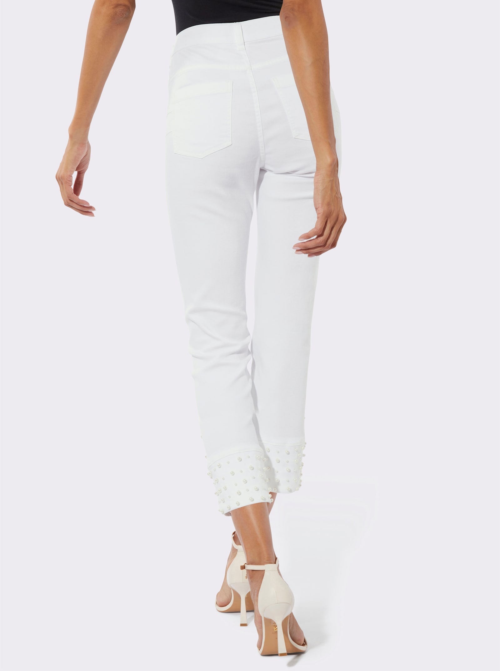 7/8-broek met push-up-effect - ecru