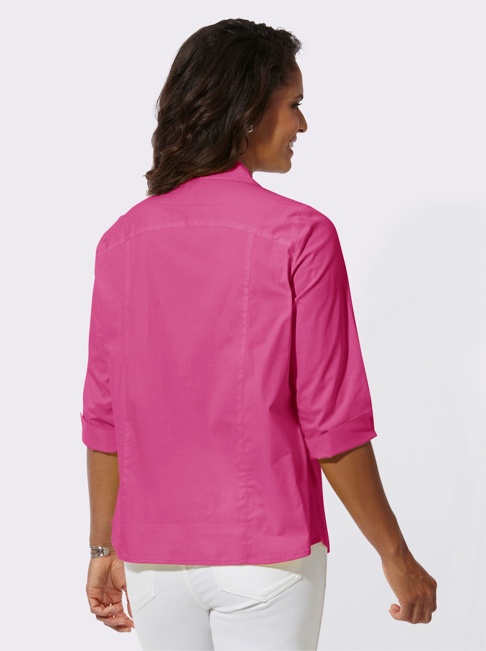 Blousejack met sierbiezen - fuchsia