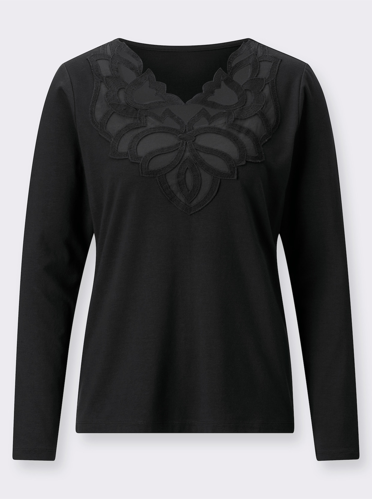Langarmshirt - schwarz