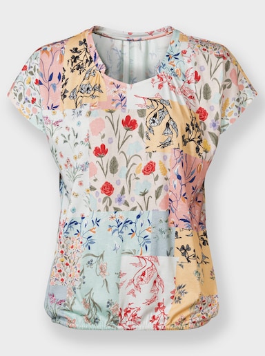 Print-Shirt - mint-rosé-bedruckt