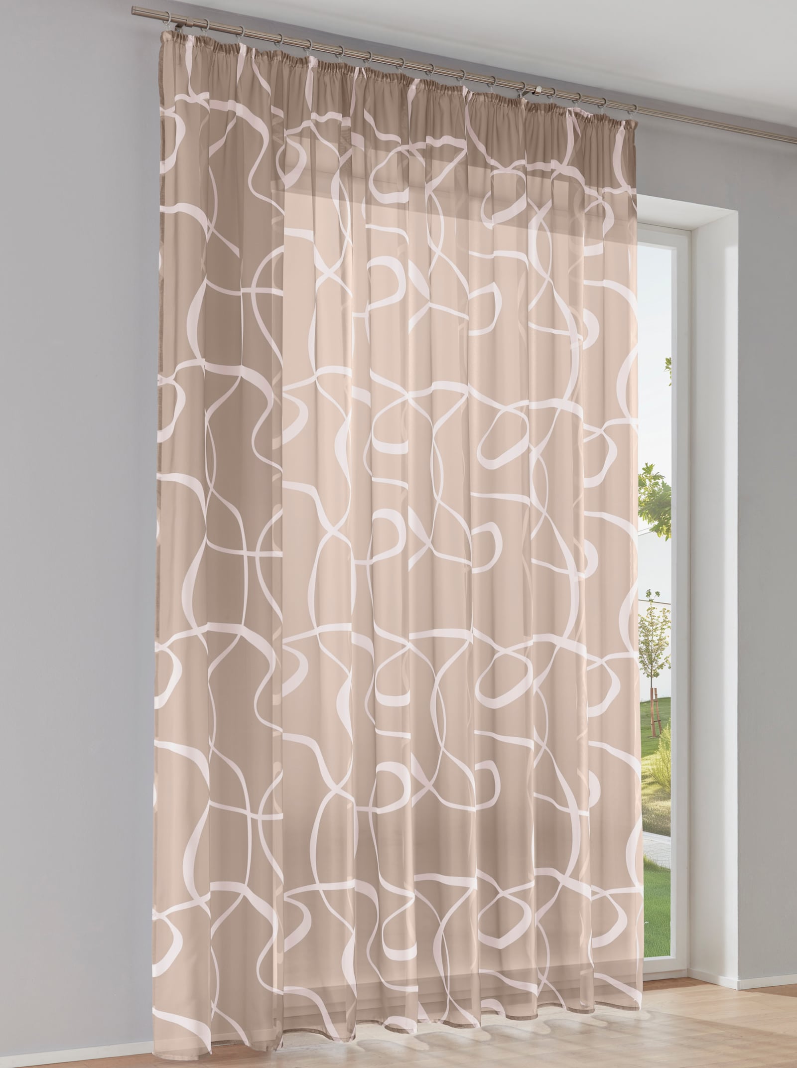 heine home Dekostore - taupe-weiß