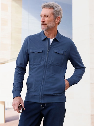 Marco Donati Shirtjacke mit praktischen Taschen - jeansblau