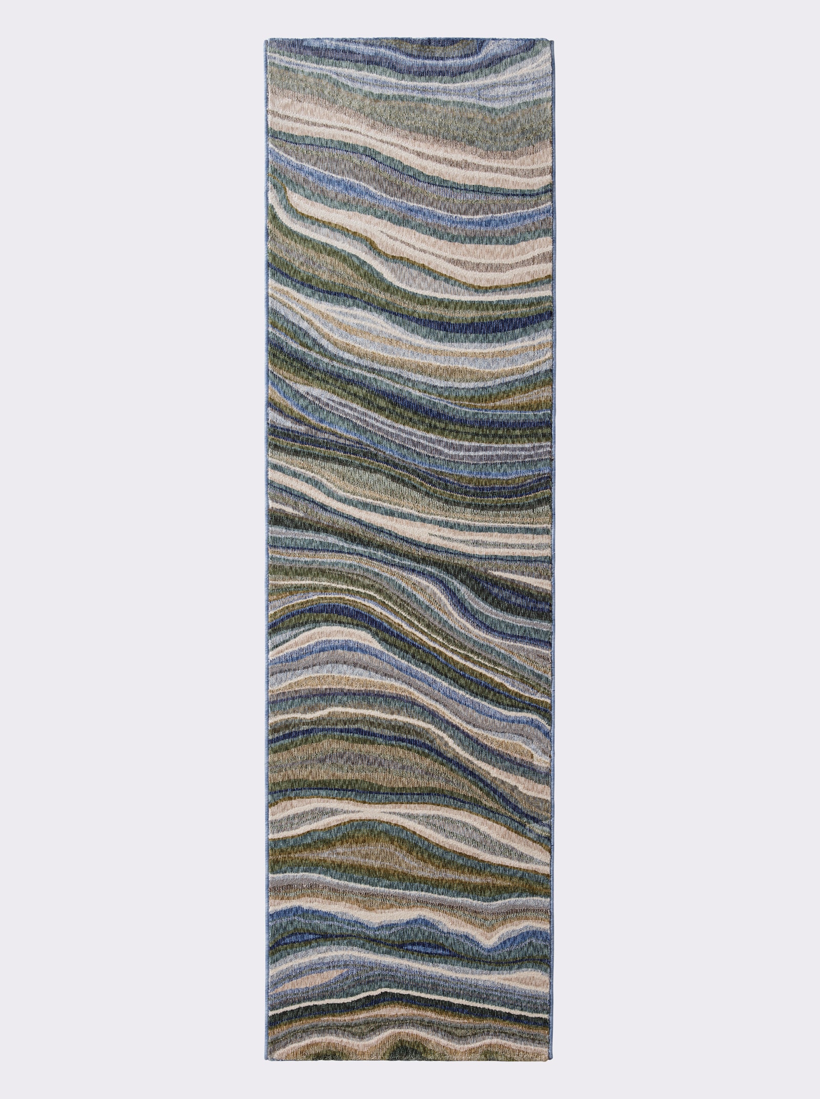 heine home Teppich - grün-ecru-meliert