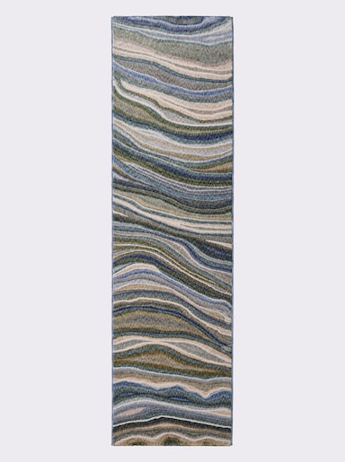 heine home Teppich - grün-ecru-meliert