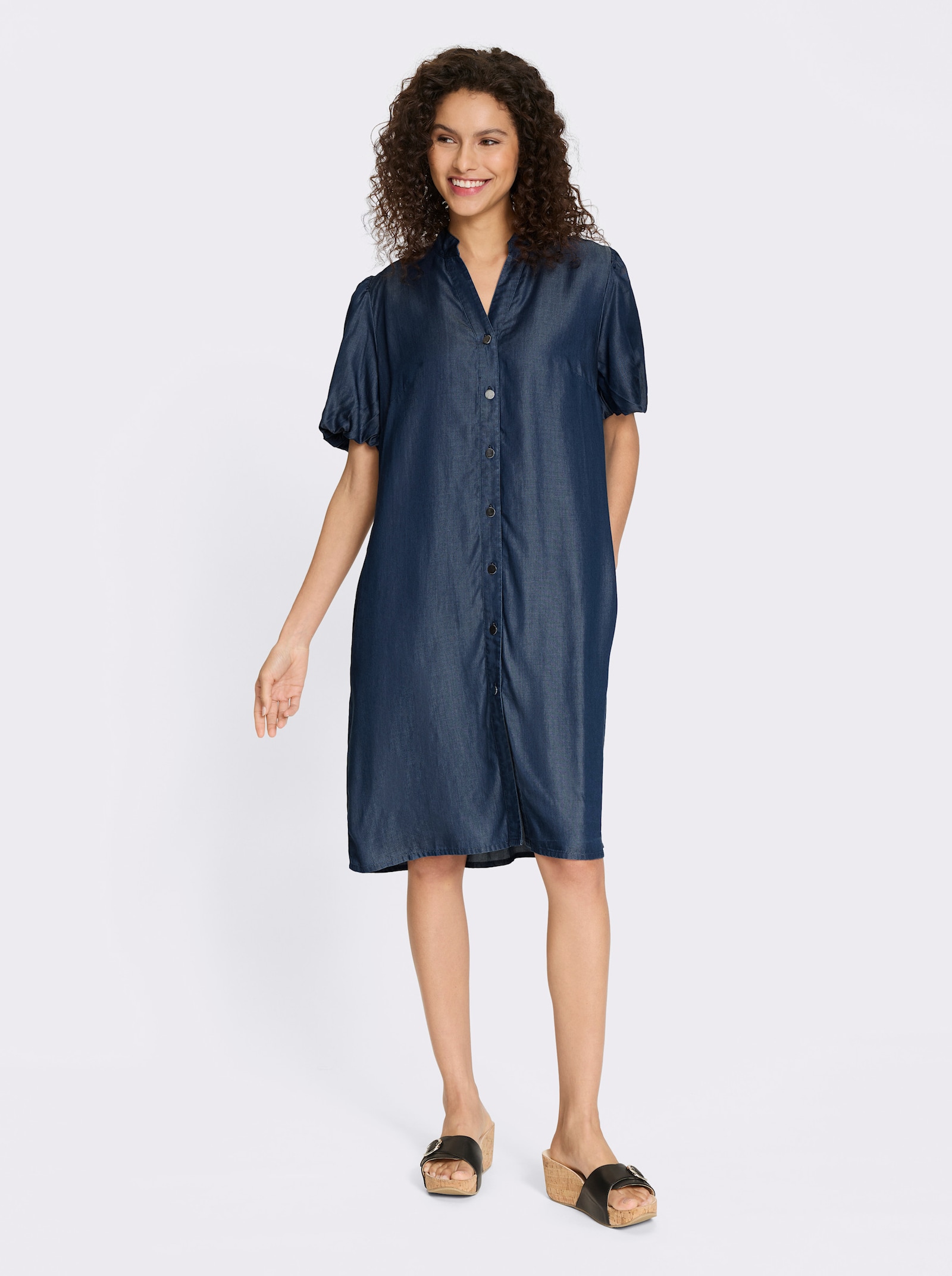 heine Blusenkleid mit Ballonärmeln - dark blue