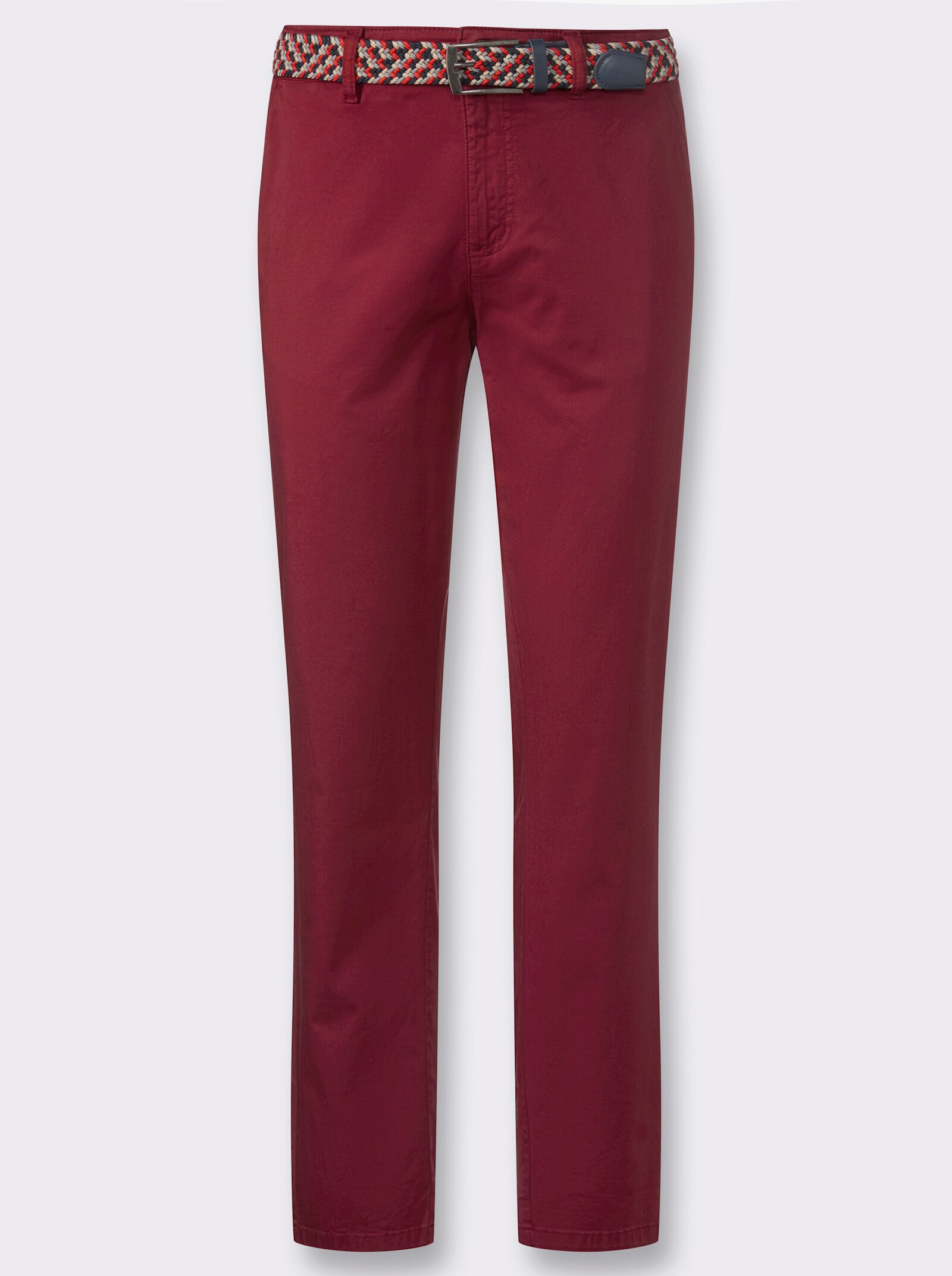 Marco Donati Hose in leichter Twill-Qualität - dunkelrot