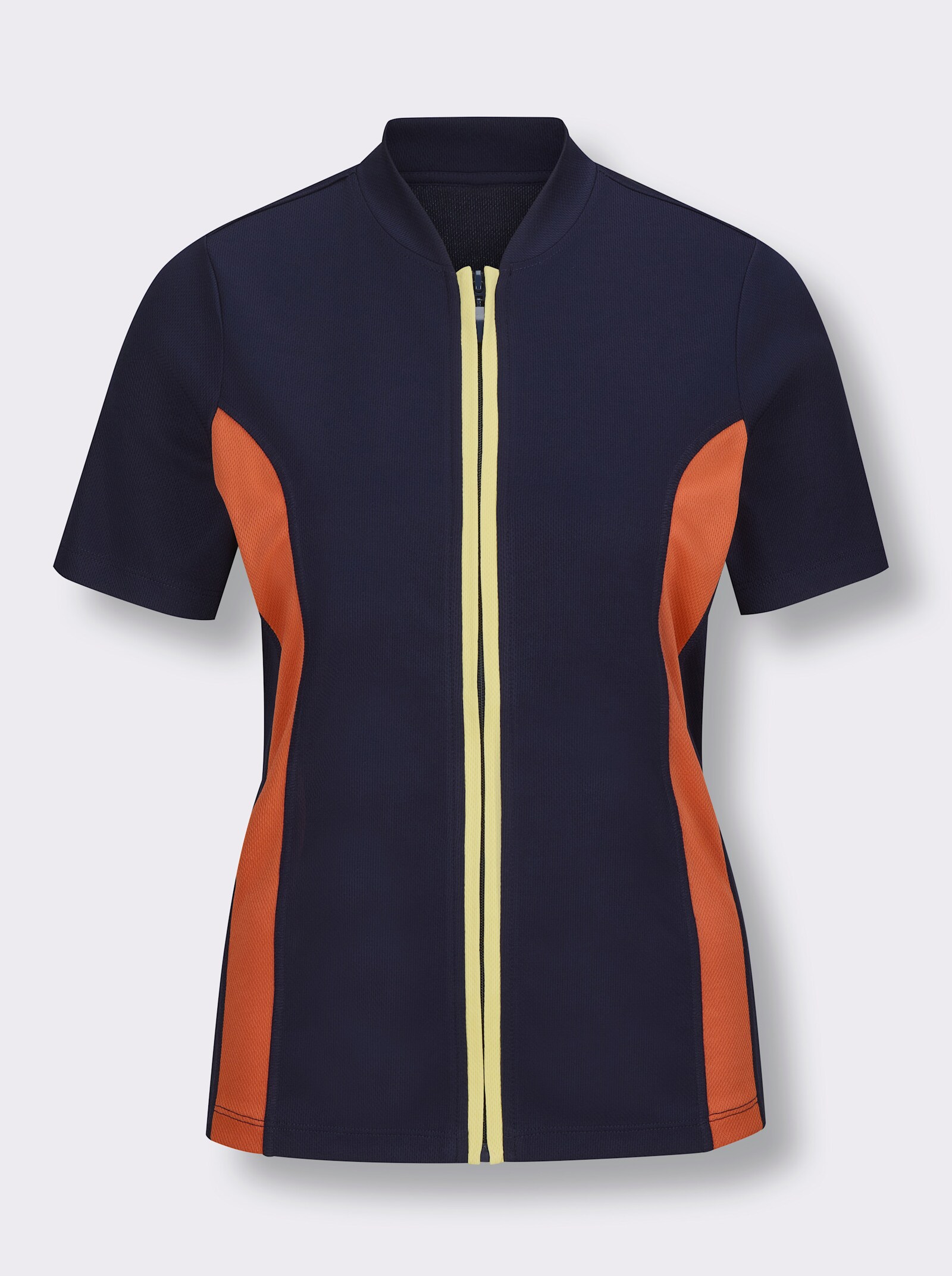 Fahrradshirt in Wabenstruktur - marine